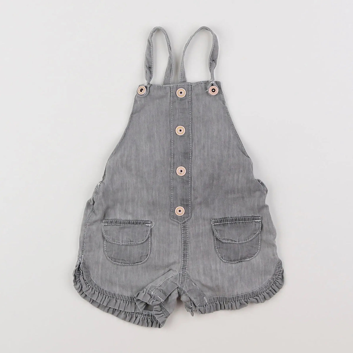 Vertbaudet - combinaison gris - 3 mois