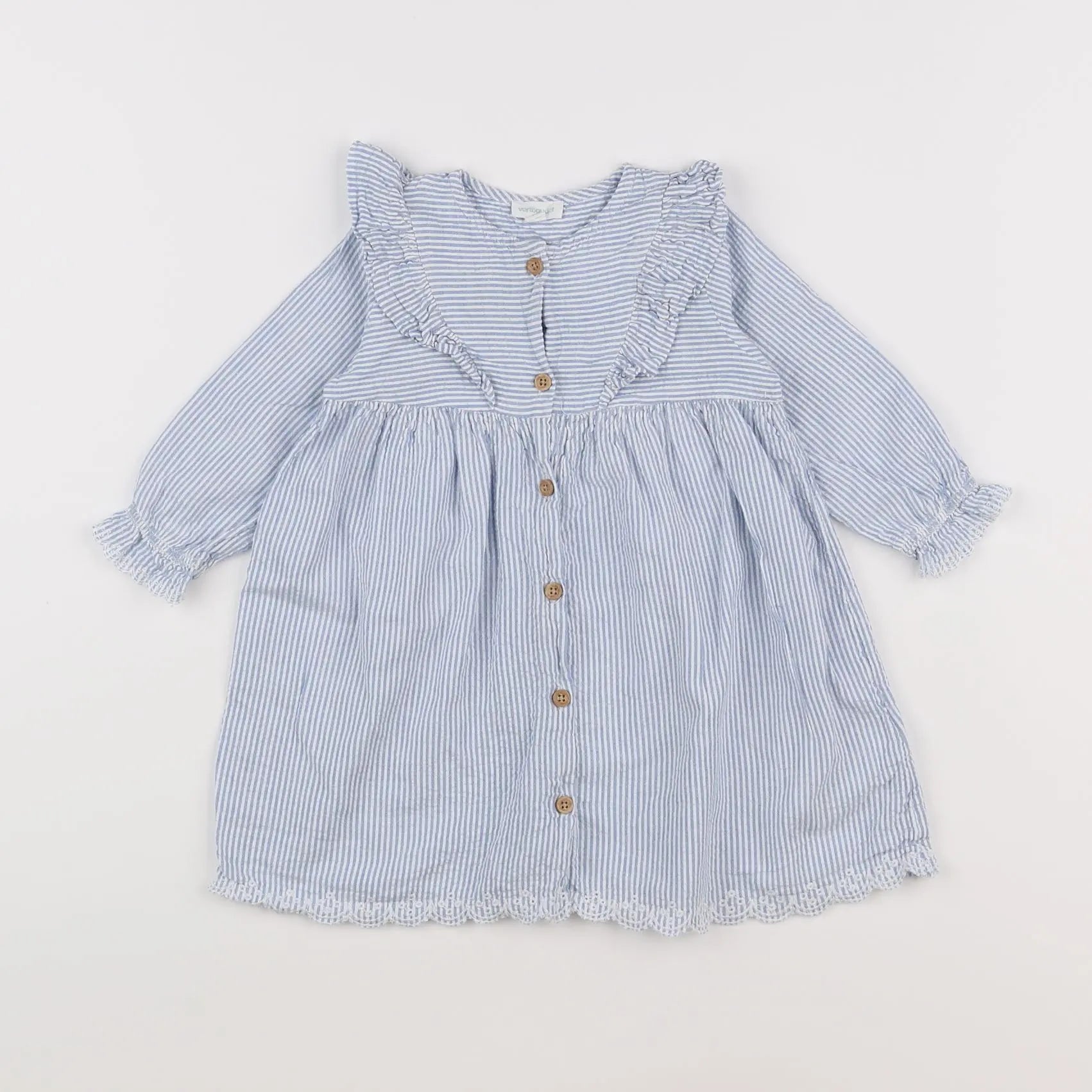 Vertbaudet - robe bleu - 18 mois