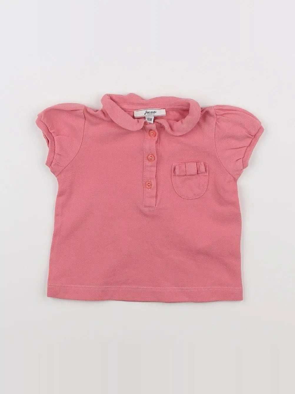 Jacadi - polo rose - 6 mois