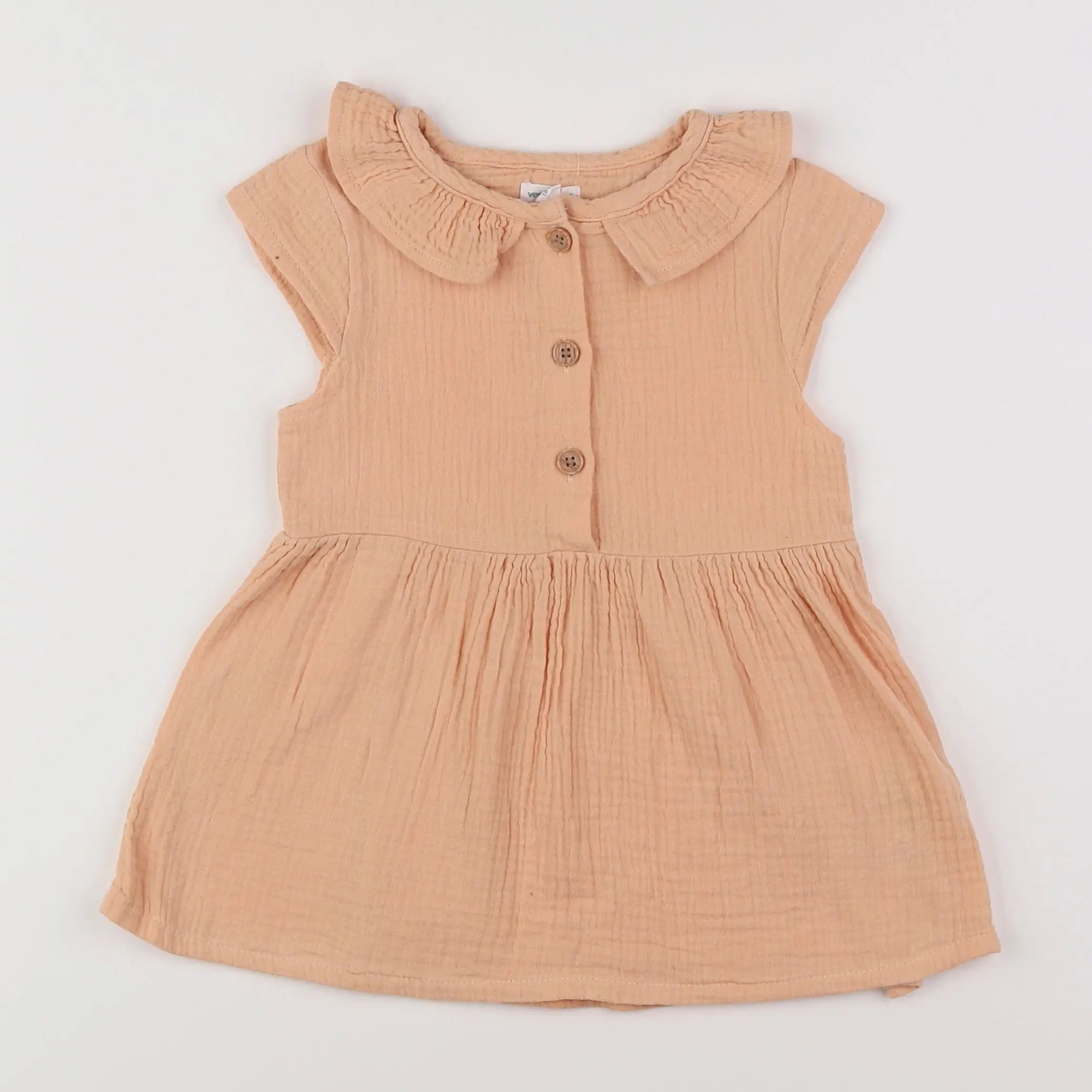 Vertbaudet - robe orange - 18 mois
