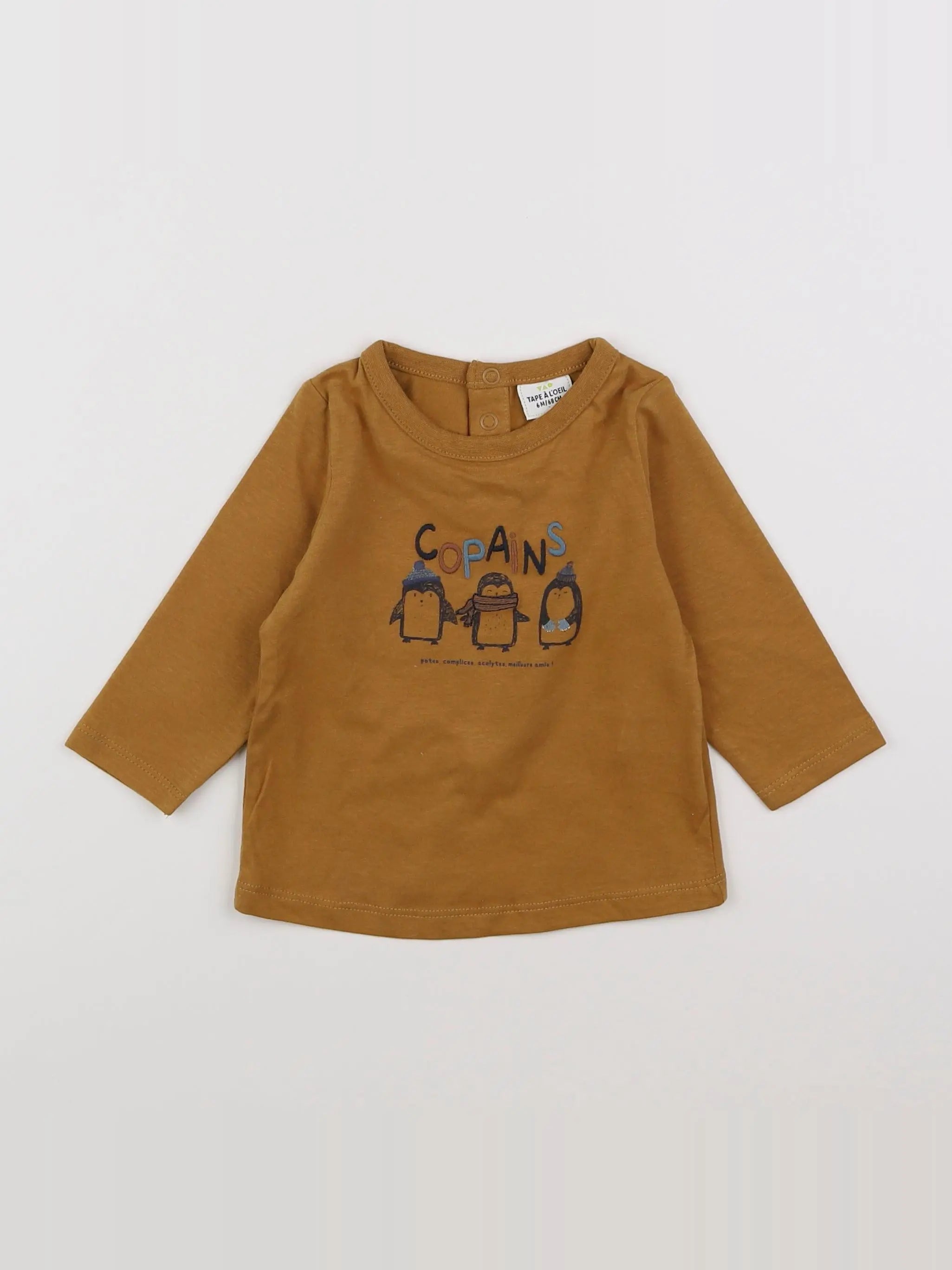 Tape à l'oeil - tee-shirt marron - 6 mois