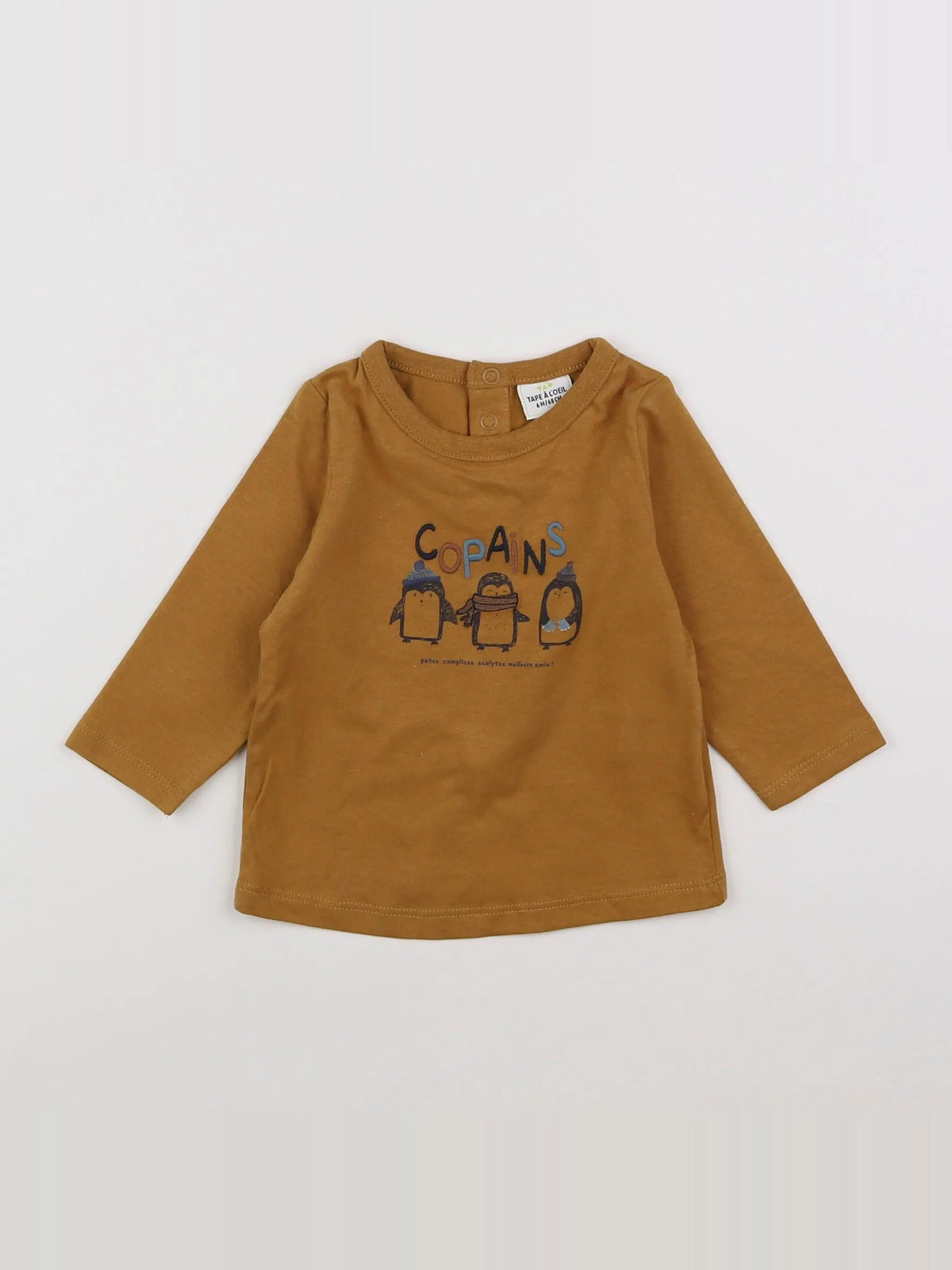 Tape à l'oeil - tee-shirt marron - 6 mois