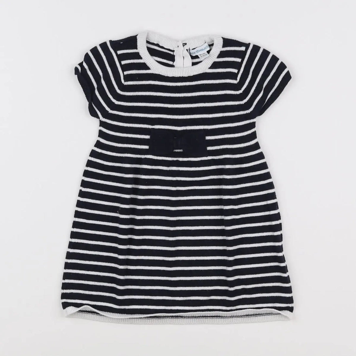 Vertbaudet - robe blanc, noir - 18 mois