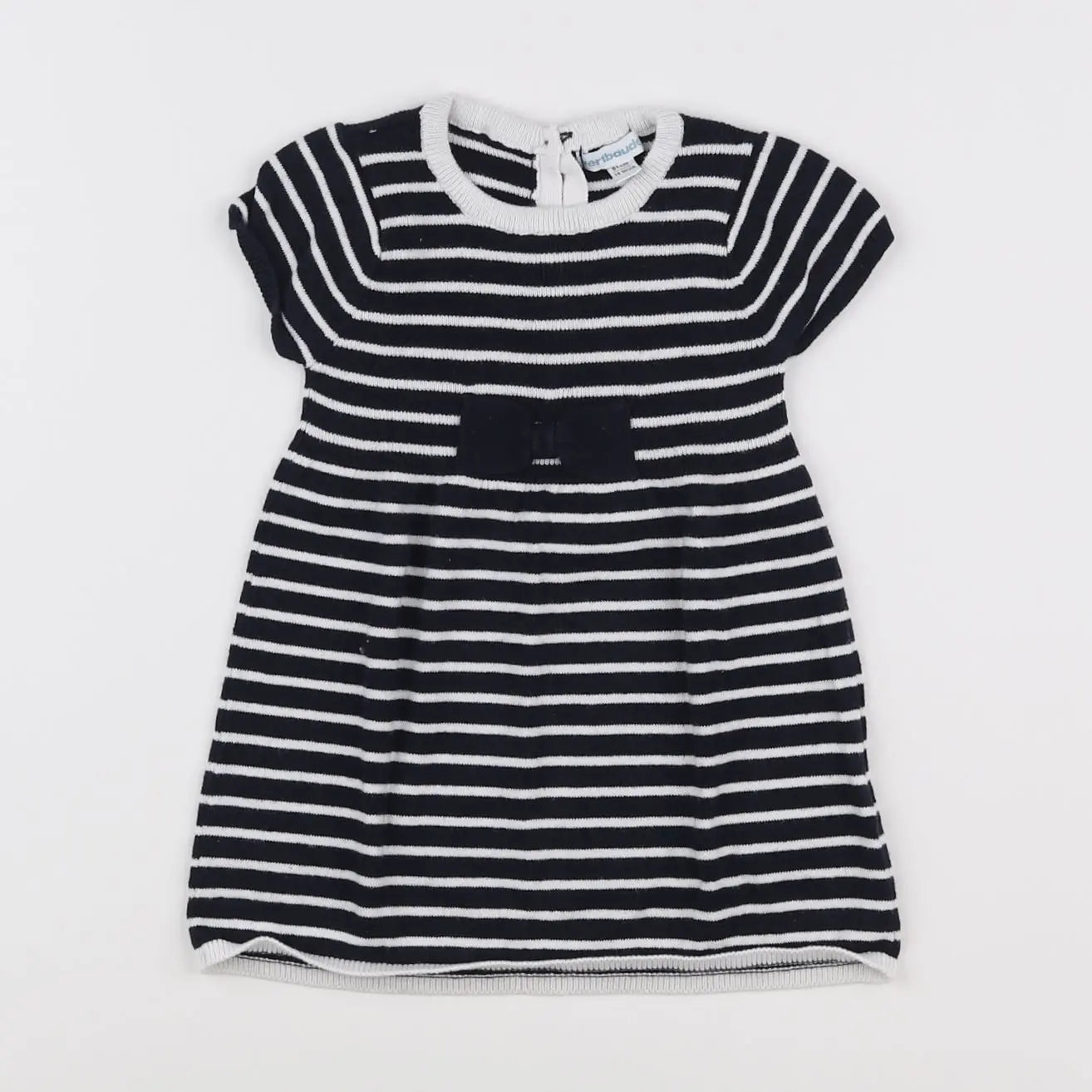 Vertbaudet - robe blanc, noir - 18 mois