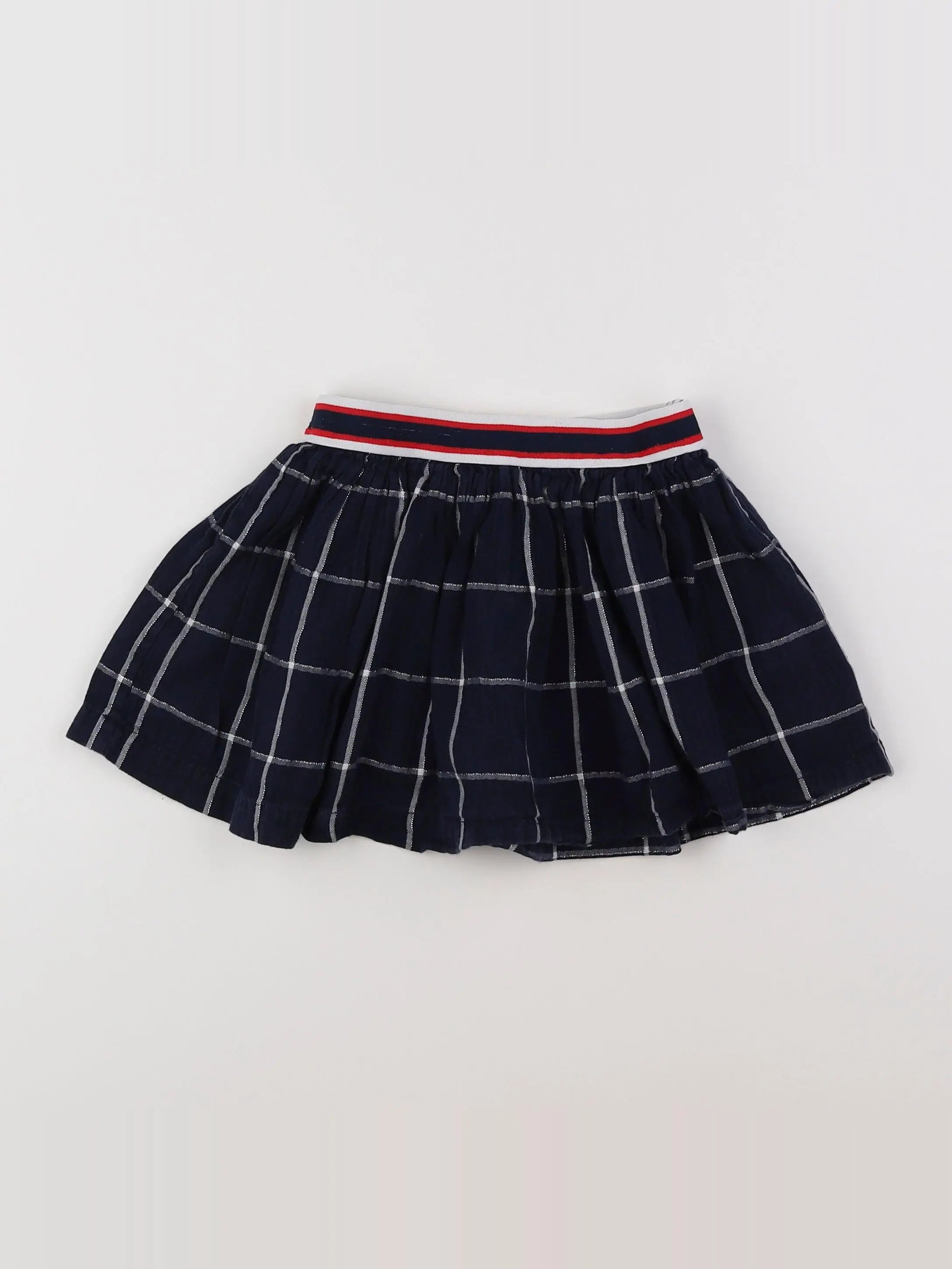 Vertbaudet - jupe bleu, argent - 2 ans