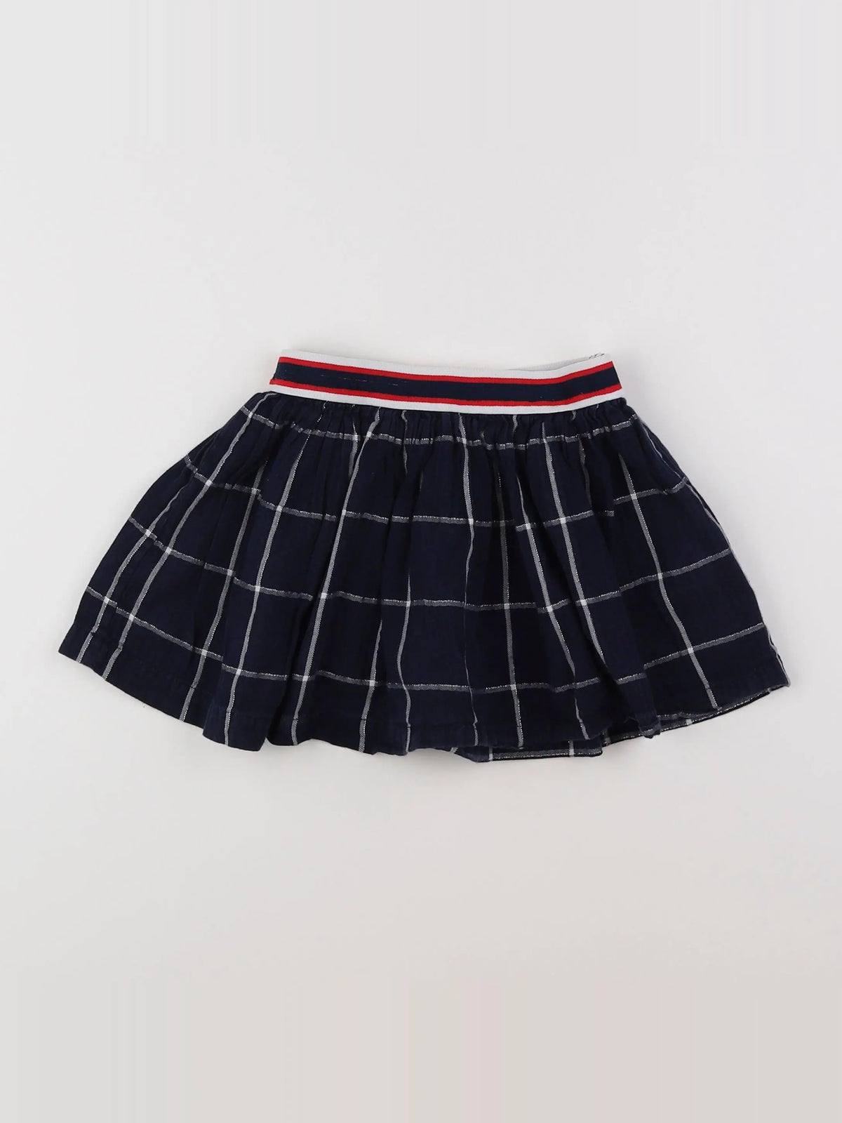 Vertbaudet - jupe bleu, argent - 2 ans