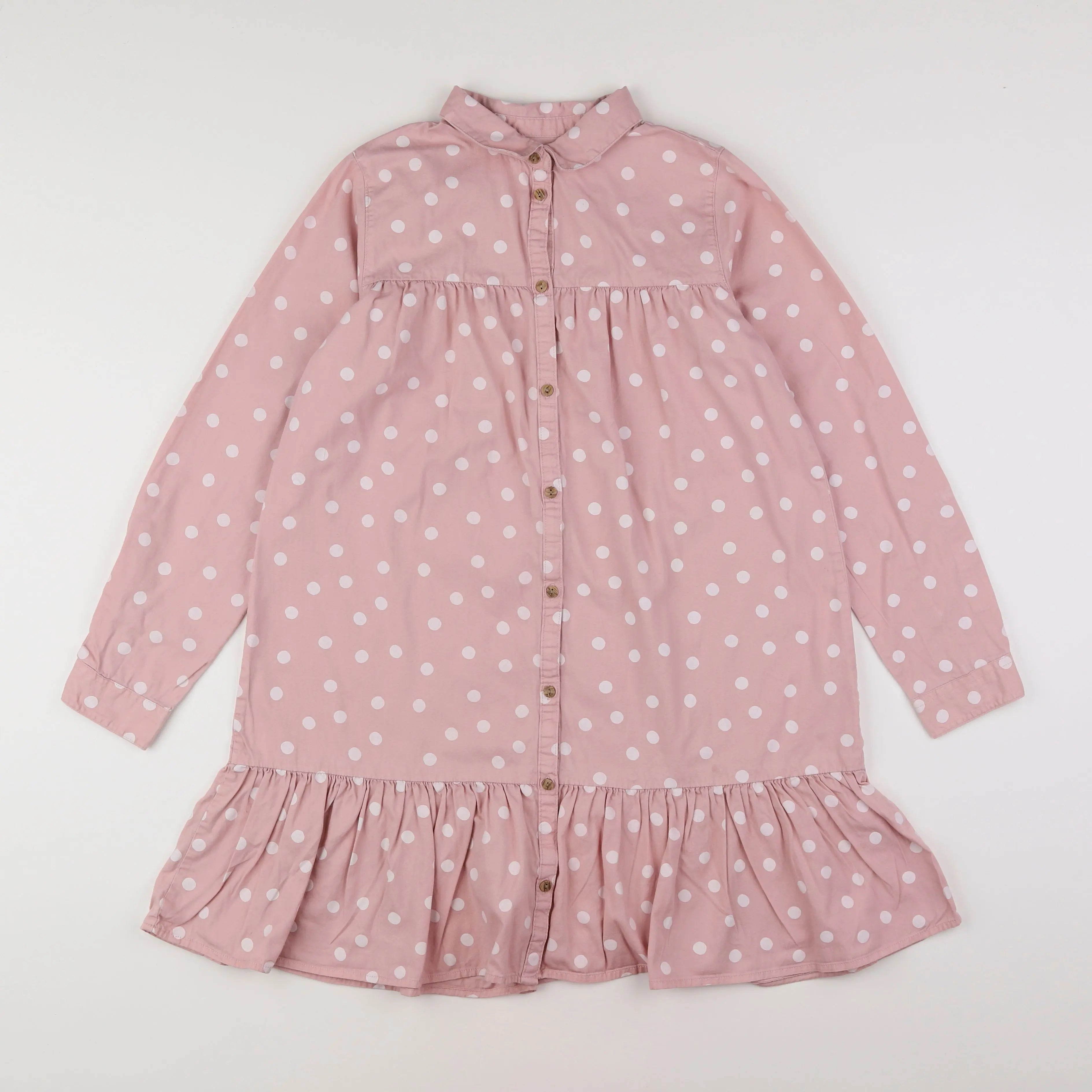 Vertbaudet - robe blanc, rose - 12 ans