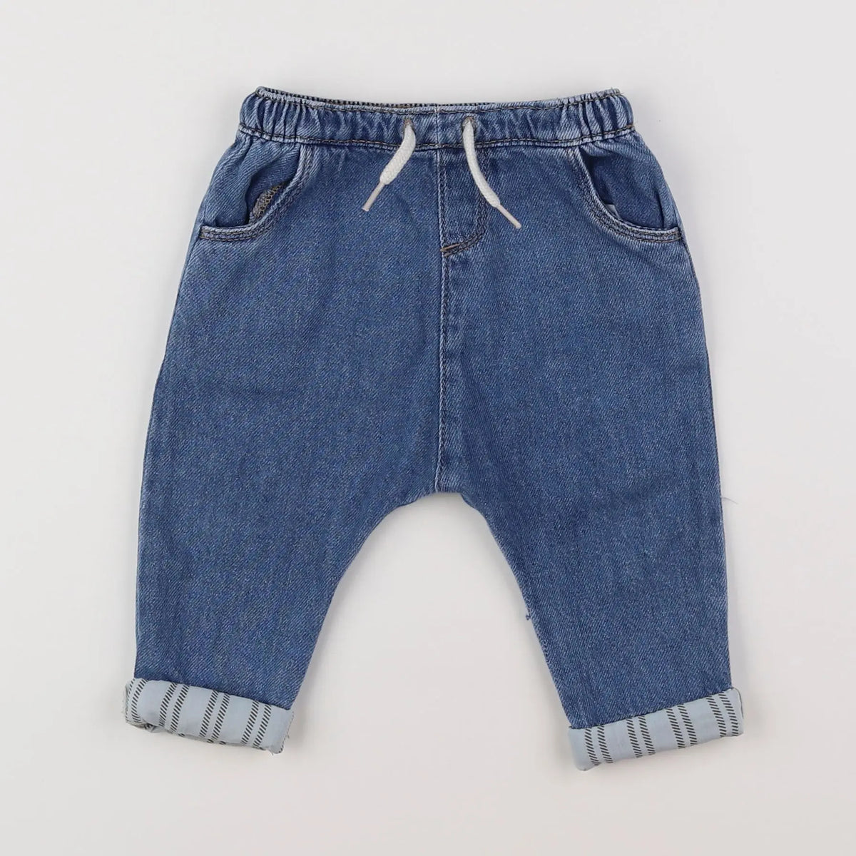 Vertbaudet - jean bleu - 9 mois