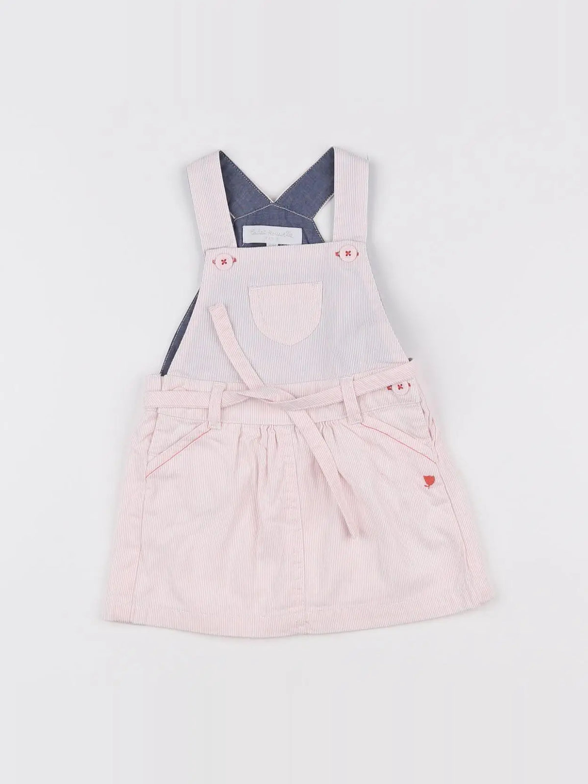 Cadet Rousselle - robe blanc, rose - 6 mois