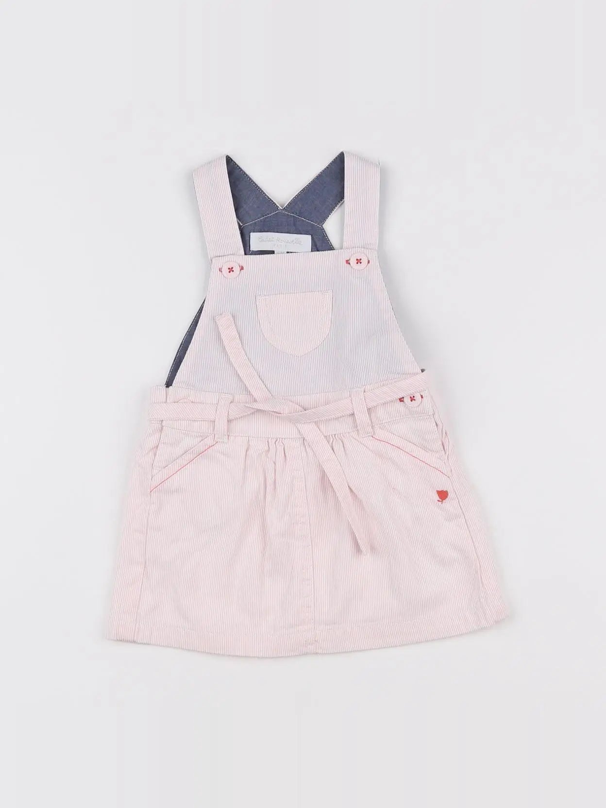 Cadet Rousselle - robe blanc, rose - 6 mois