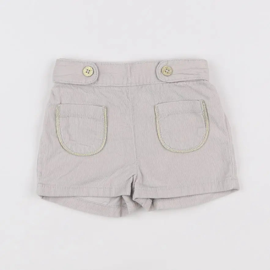 Vertbaudet - short beige - 6 mois