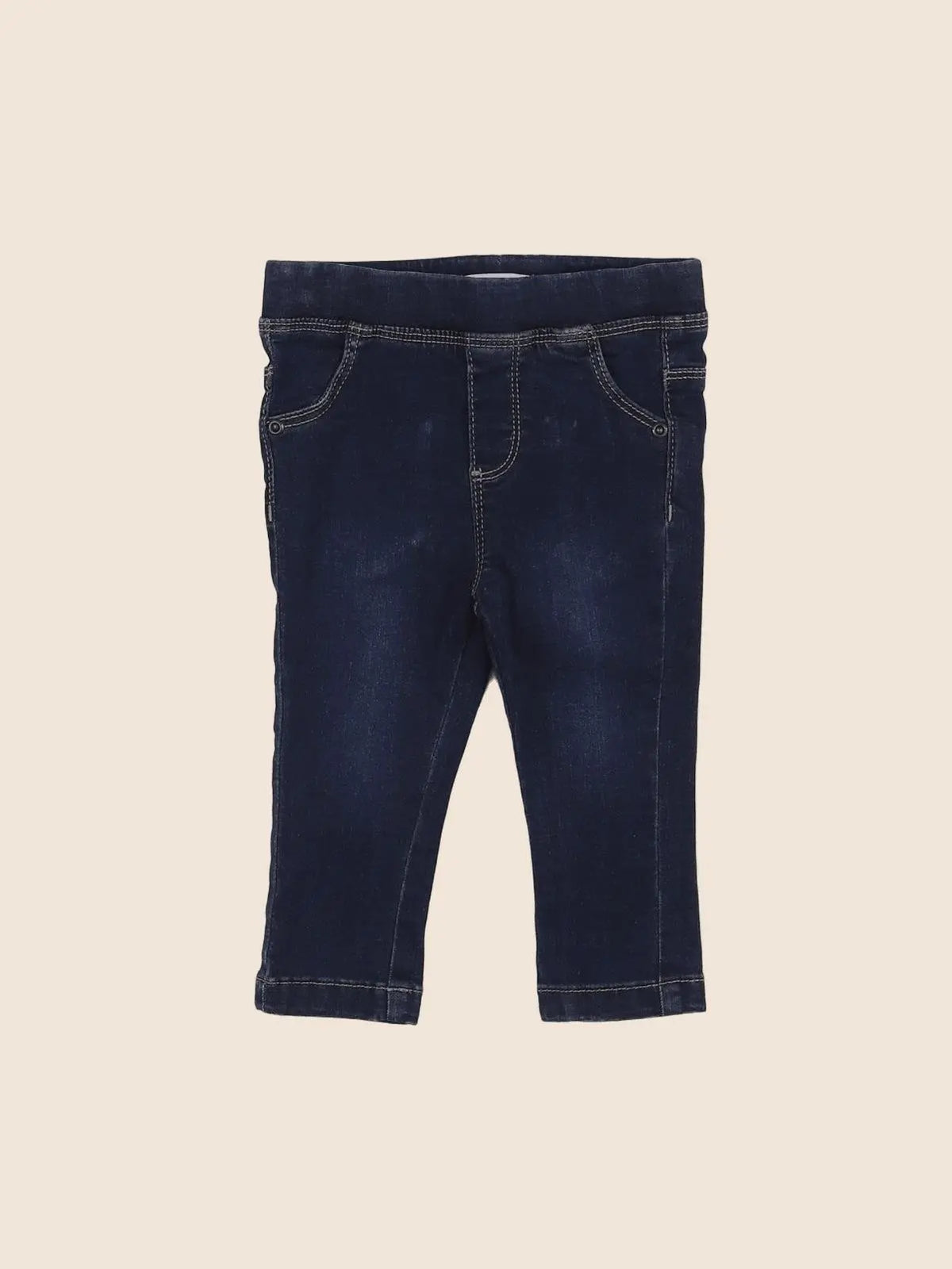 Vertbaudet - jegging bleu - 12 mois