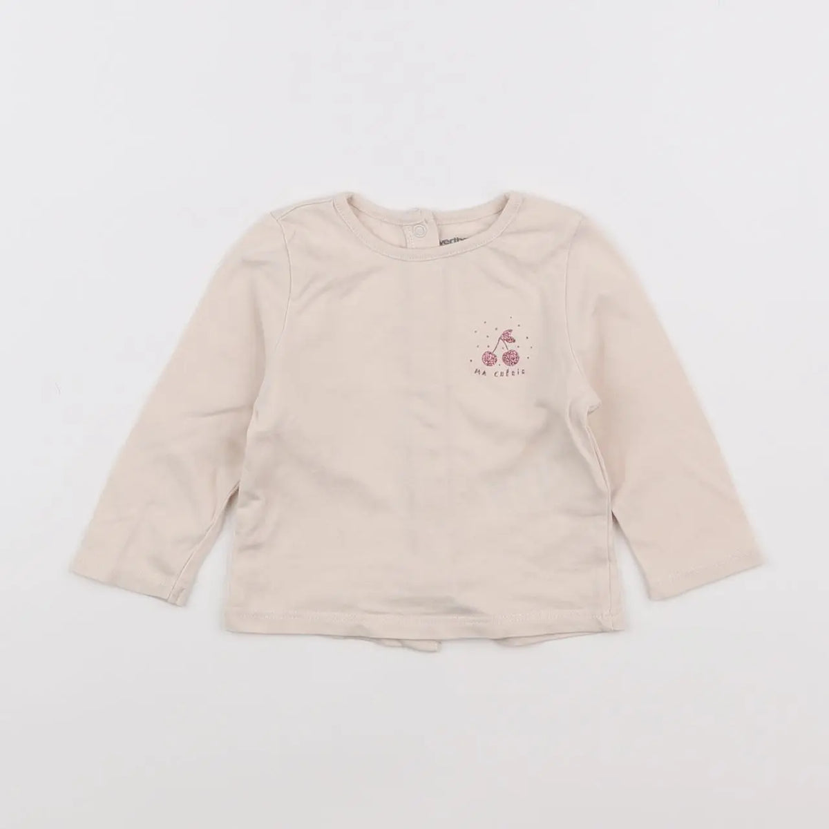 Vertbaudet - tee-shirt beige - 3 mois