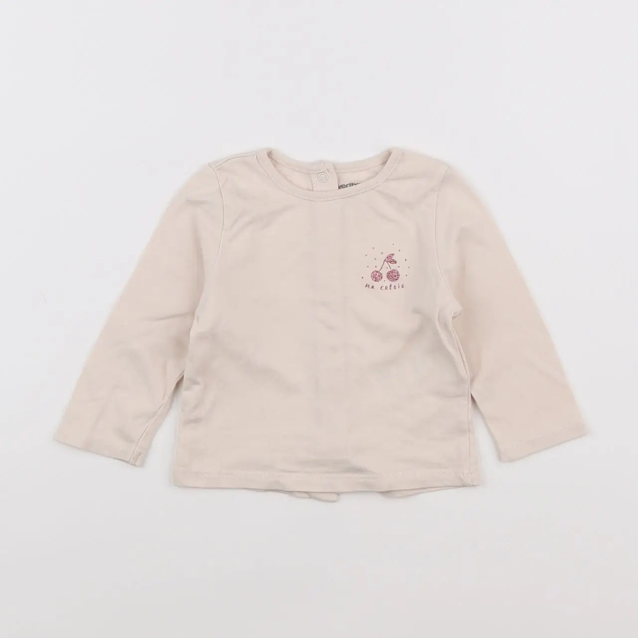 Vertbaudet - tee-shirt beige - 3 mois