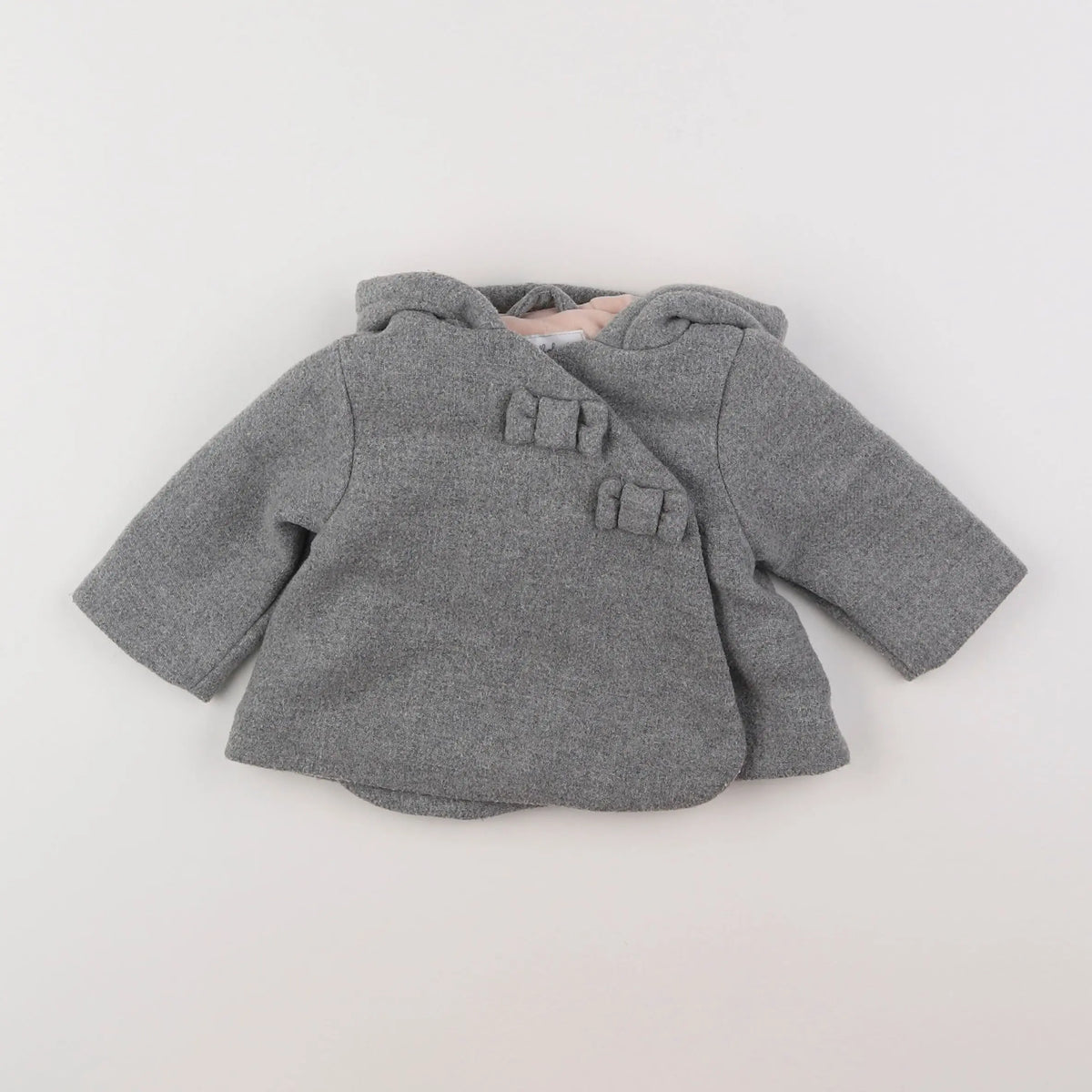 Vertbaudet - manteau gris - 3 mois