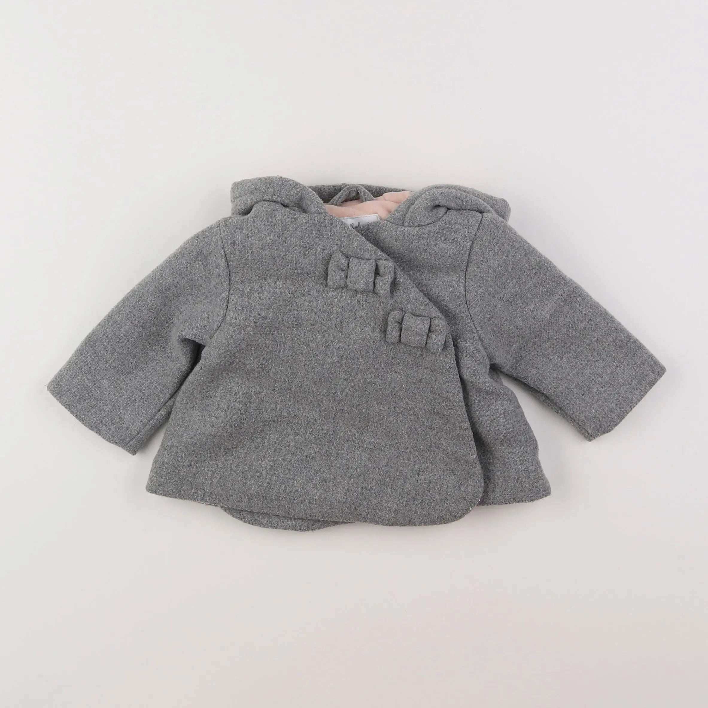 Vertbaudet - manteau gris - 3 mois
