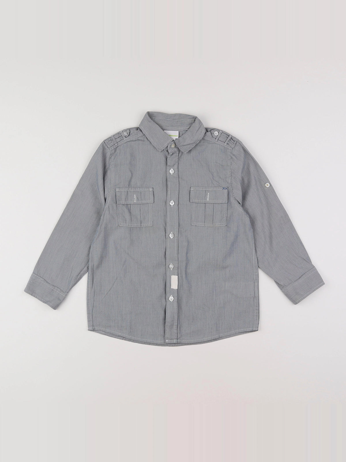 Vertbaudet - chemise bleu, blanc - 6 ans