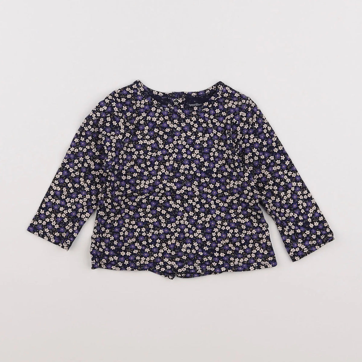 Vertbaudet - tee-shirt bleu - 6 mois
