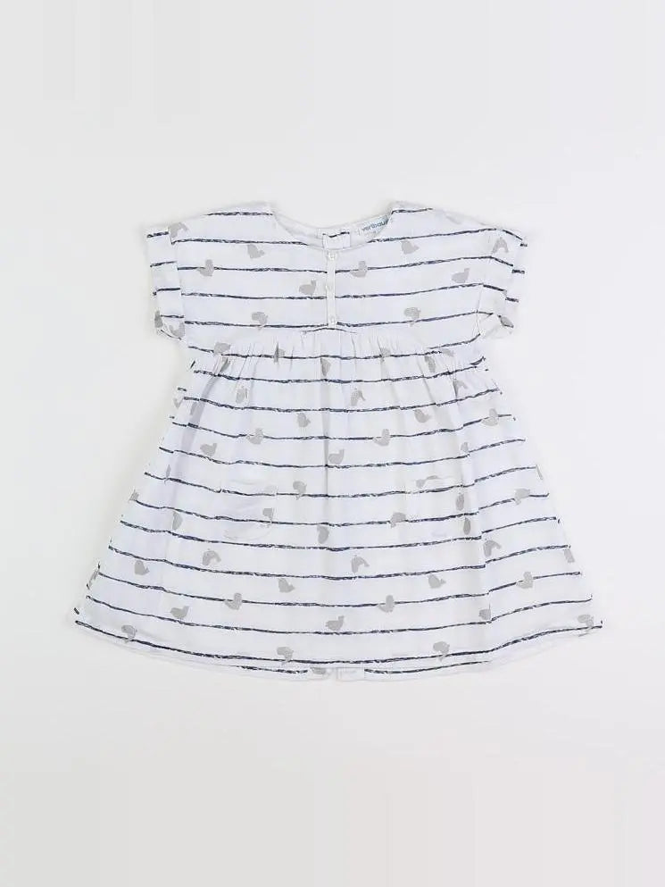 Vertbaudet - robe blanc - 18 mois
