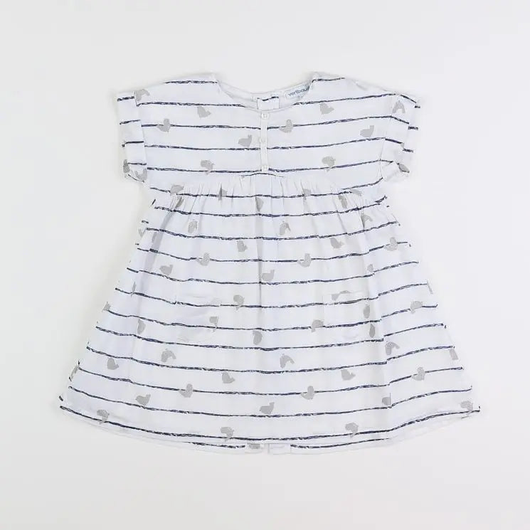 Vertbaudet - robe blanc - 18 mois