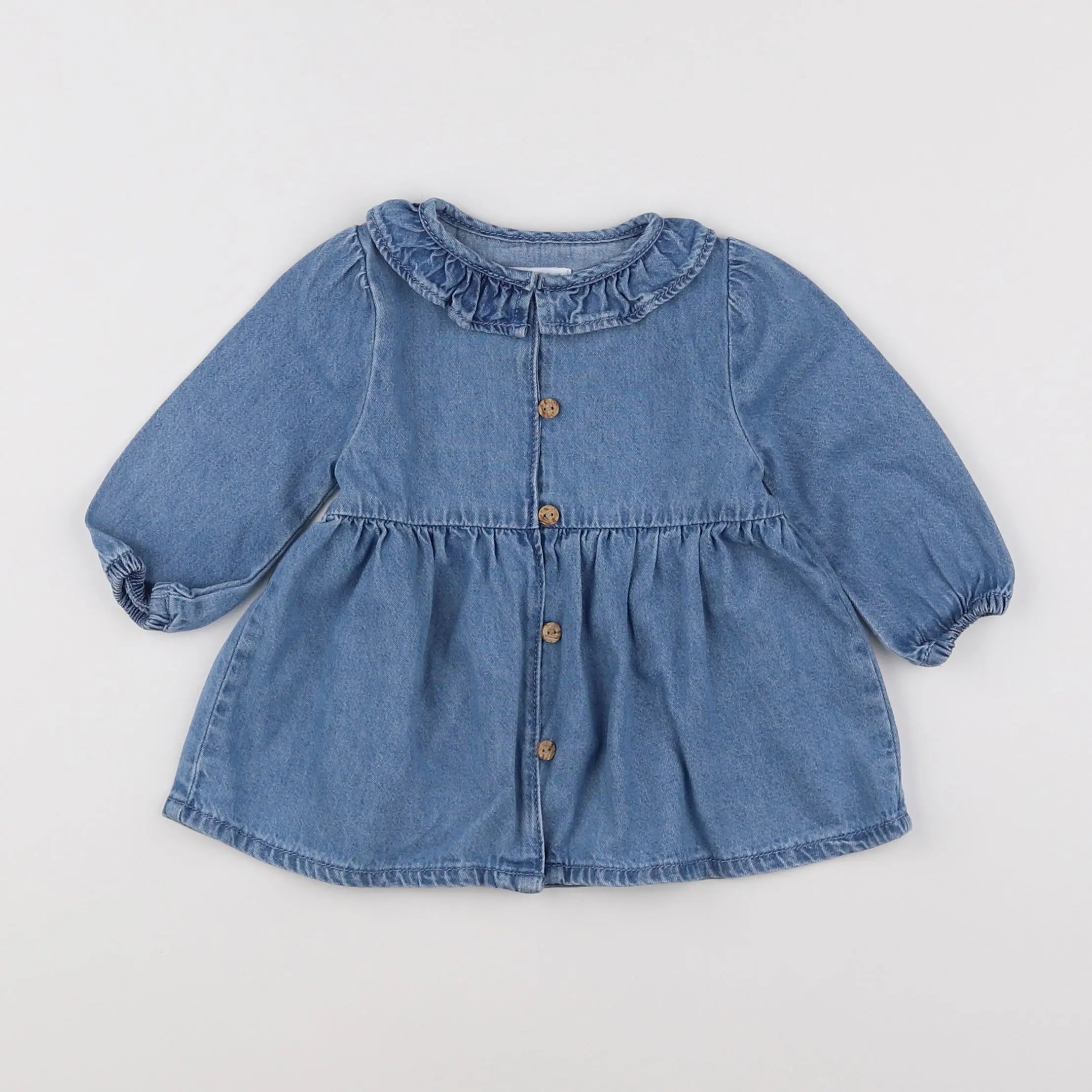 Vertbaudet - robe bleu - 6 mois