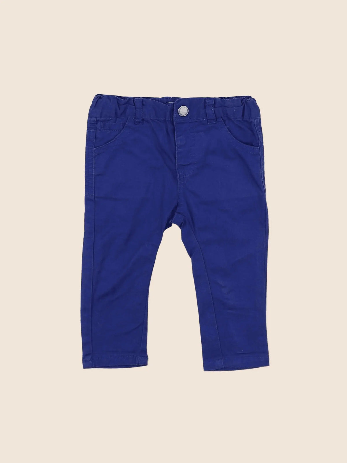 Vertbaudet - pantalon bleu - 6 mois