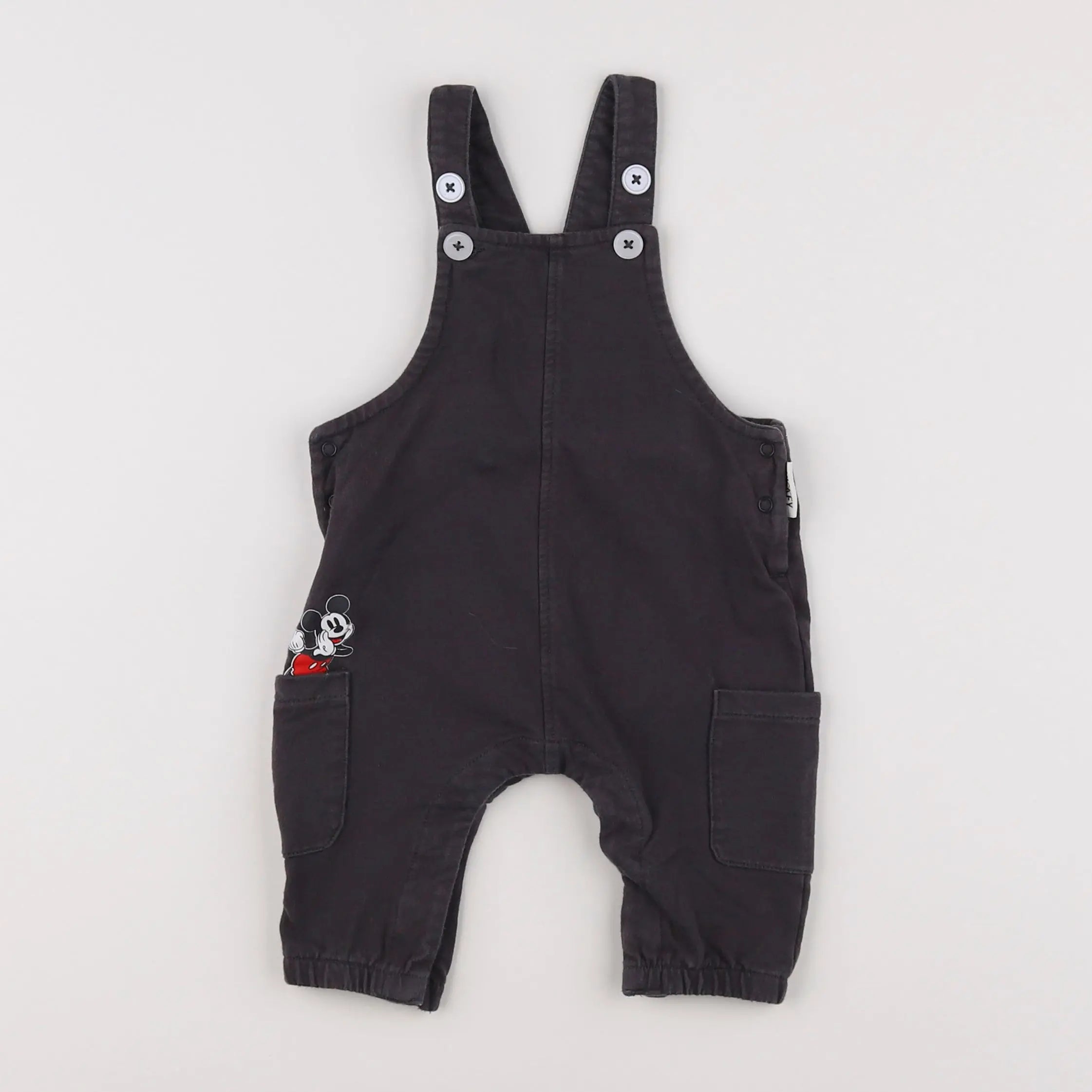 Vertbaudet - salopette gris - 6 mois