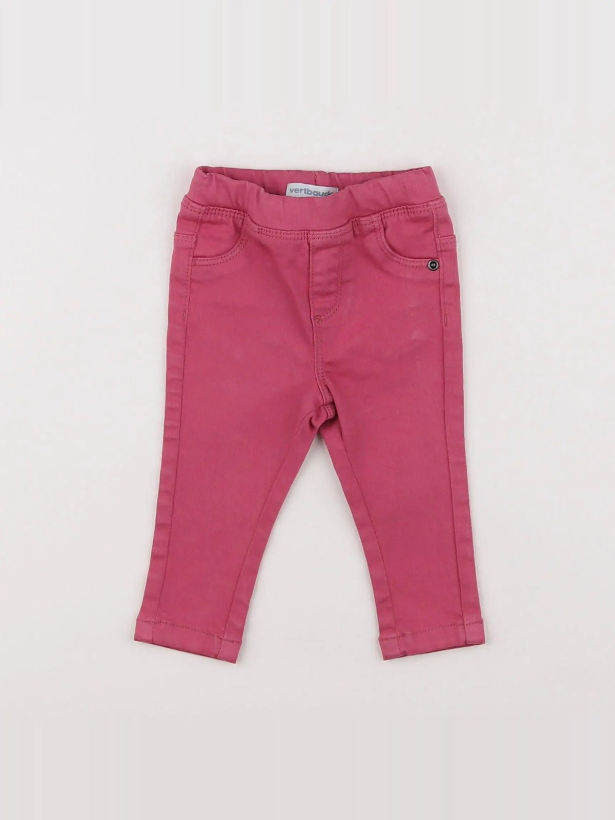 Vertbaudet - jegging rose - 3/6 mois