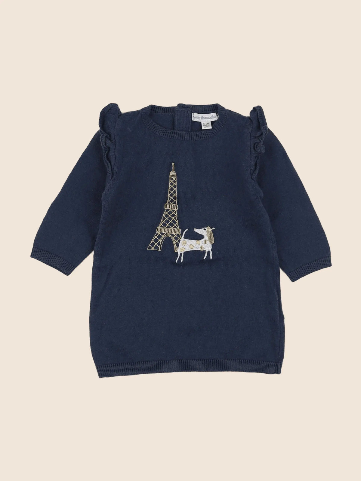 Vertbaudet - robe bleu - 6 mois