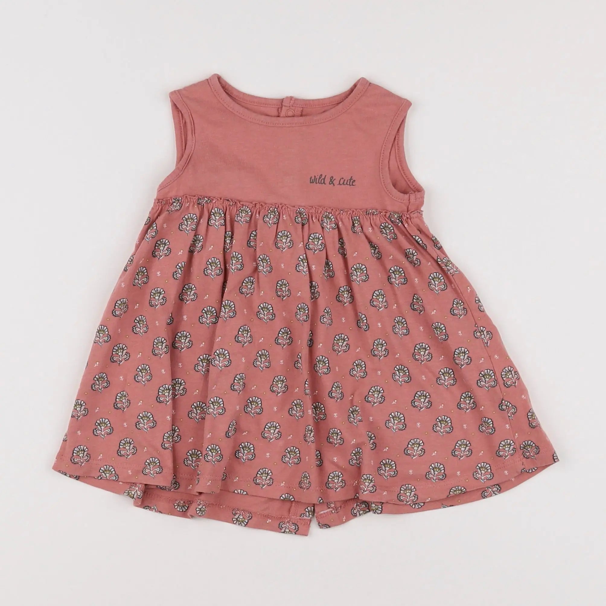 Vertbaudet - robe rose - 6 mois