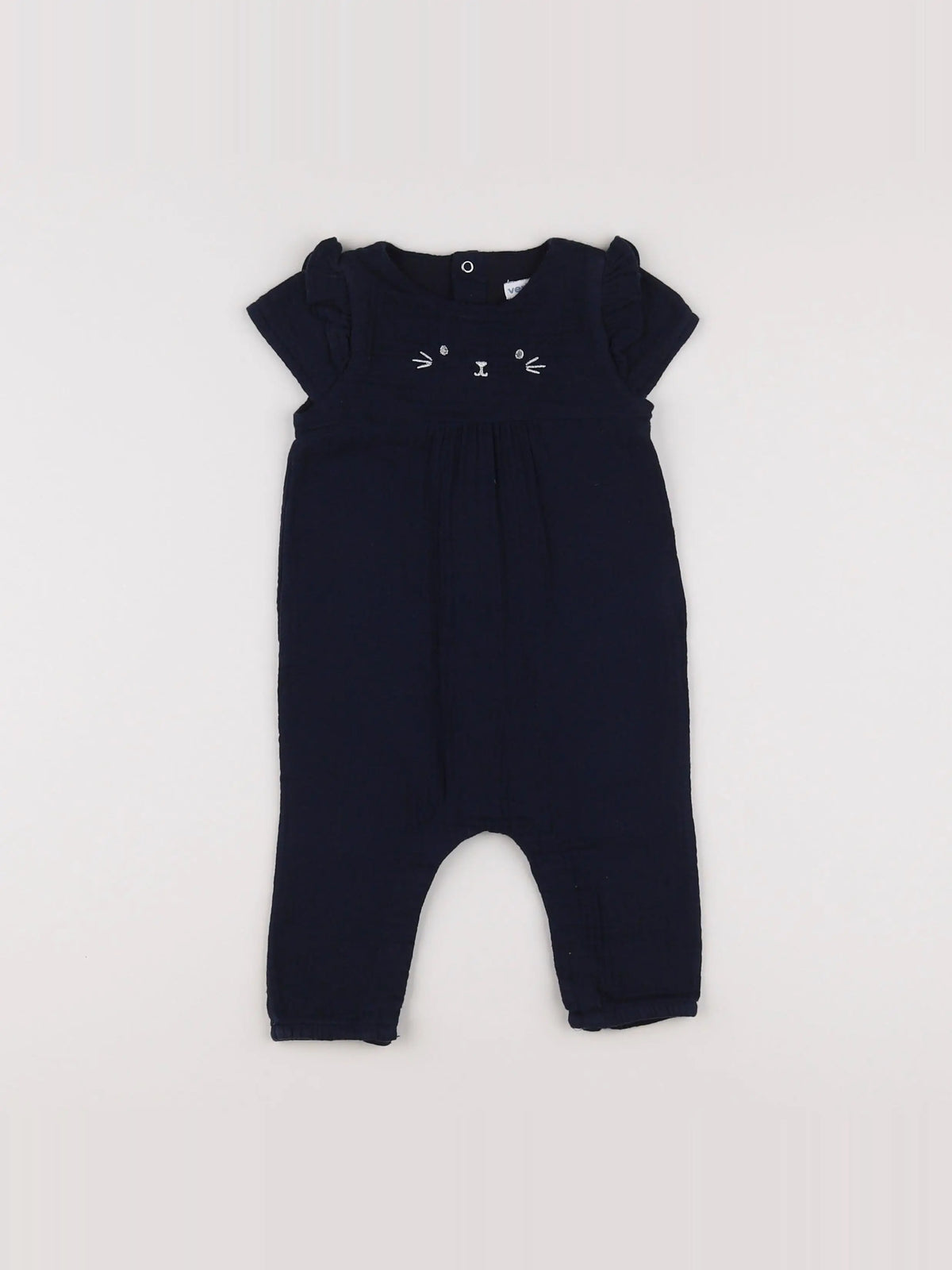 Vertbaudet - combinaison bleu - 6 mois