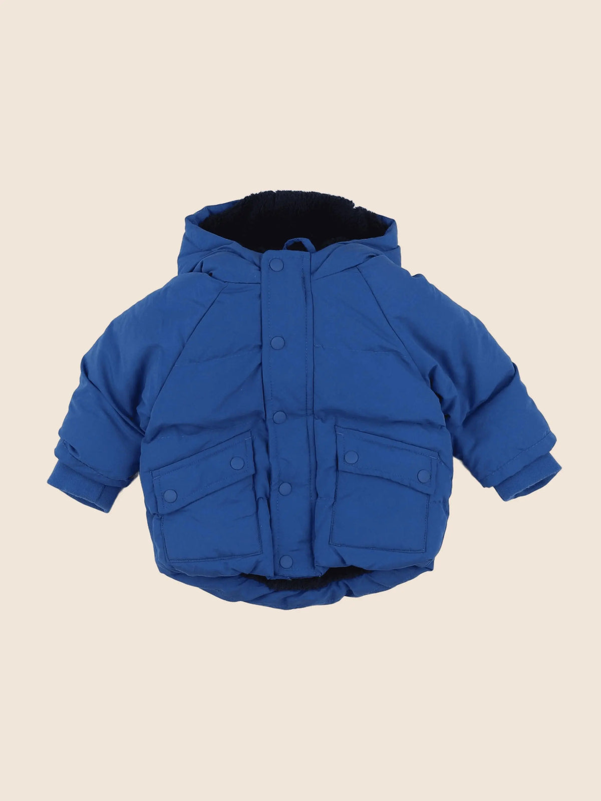 Vertbaudet - parka bleu - 6 mois
