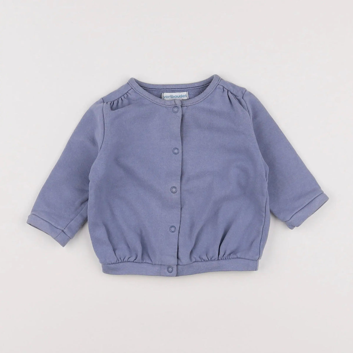 Vertbaudet - sweat bleu - 6 mois