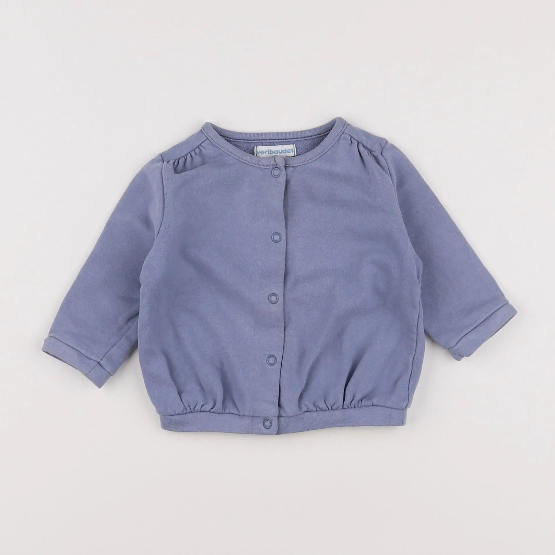 Vertbaudet - sweat bleu - 6 mois