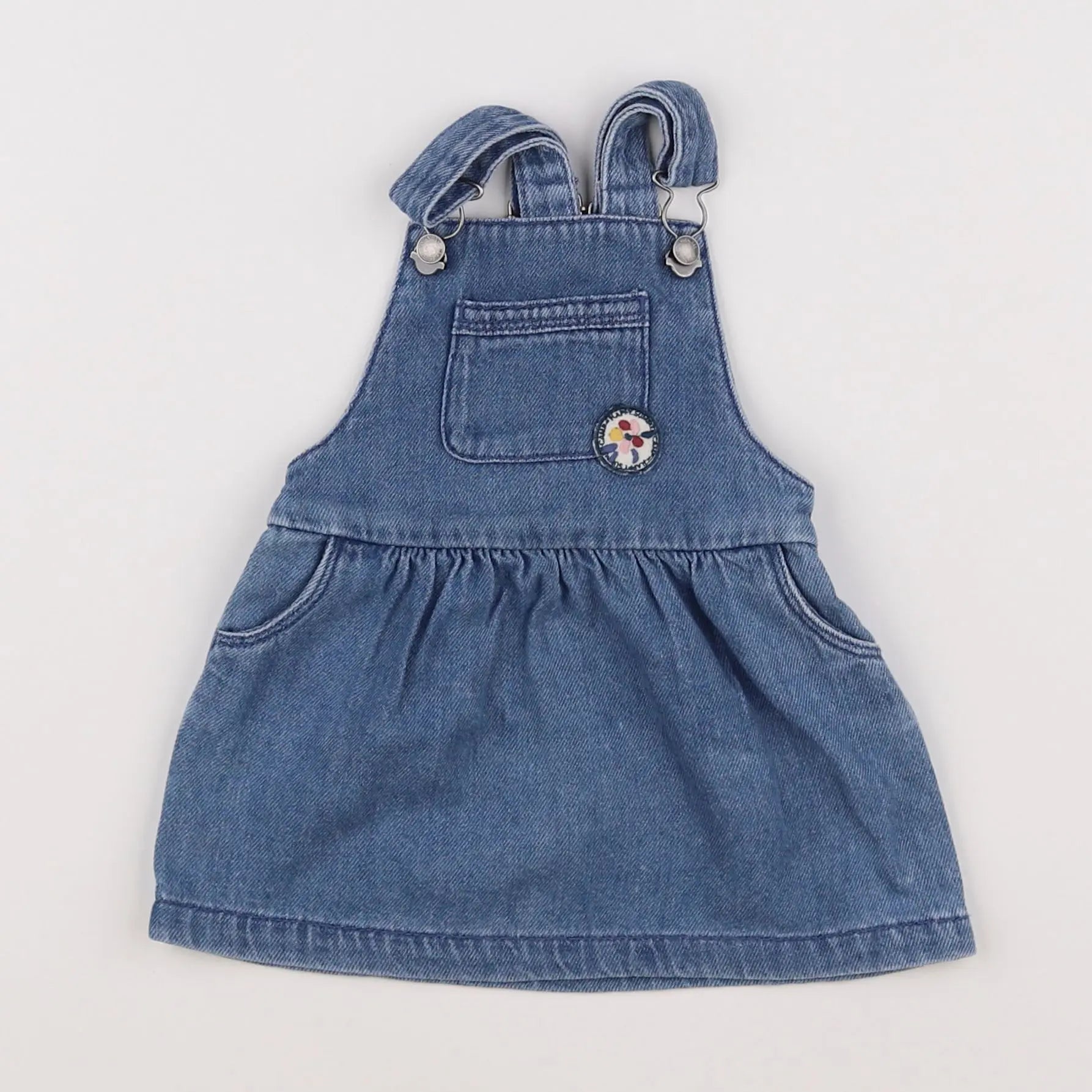Vertbaudet - robe bleu - 9 mois