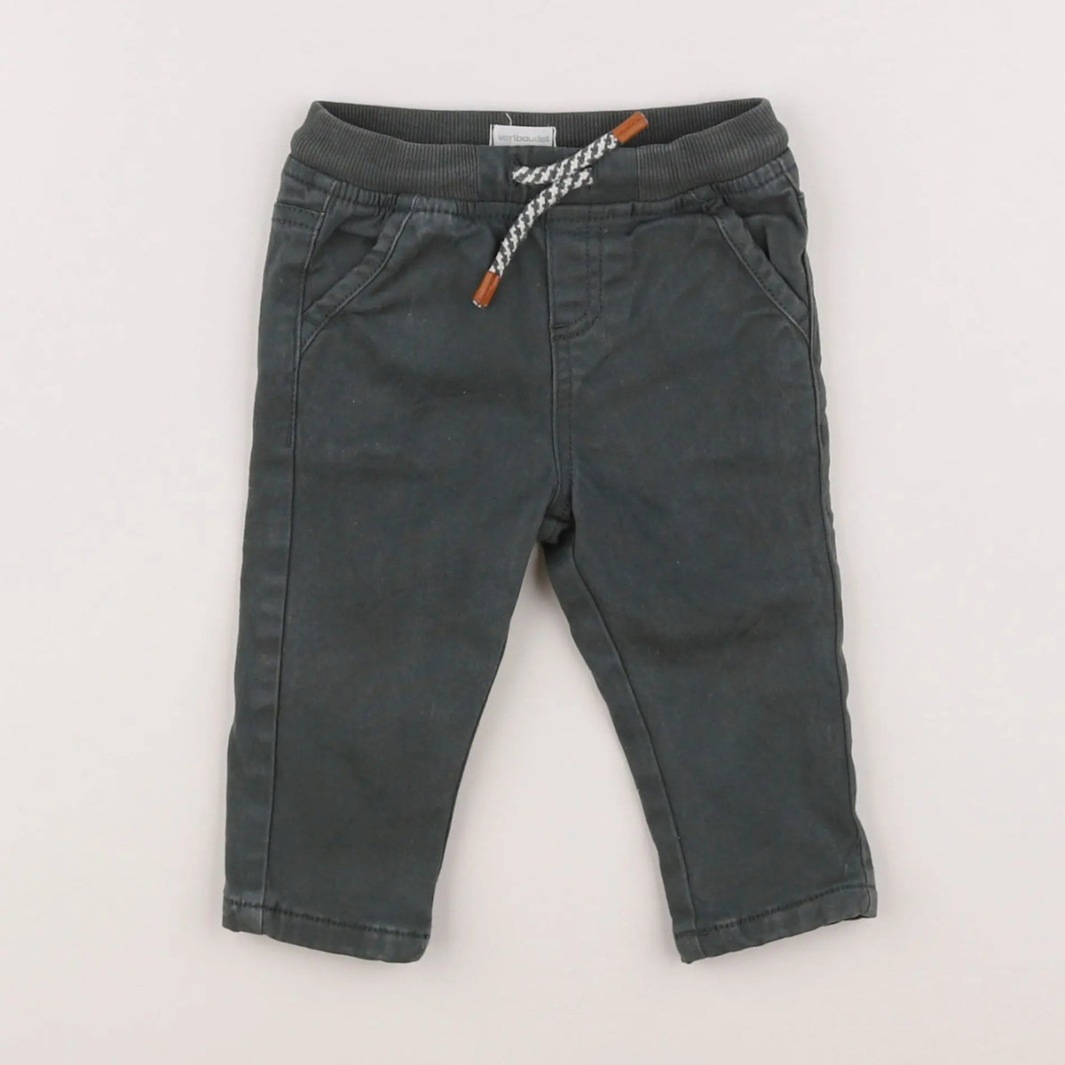 Vertbaudet - pantalon vert - 12 mois
