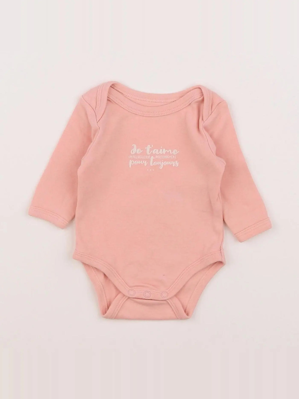 Vertbaudet - body rose - 1 mois