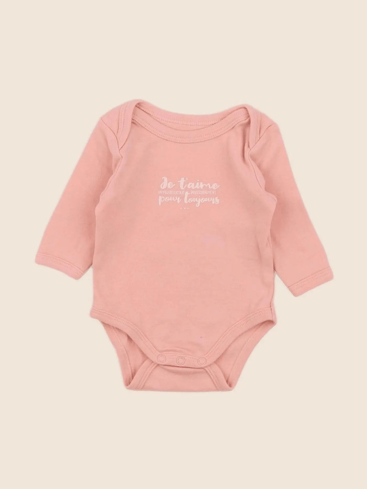 Vertbaudet - body rose - 1 mois
