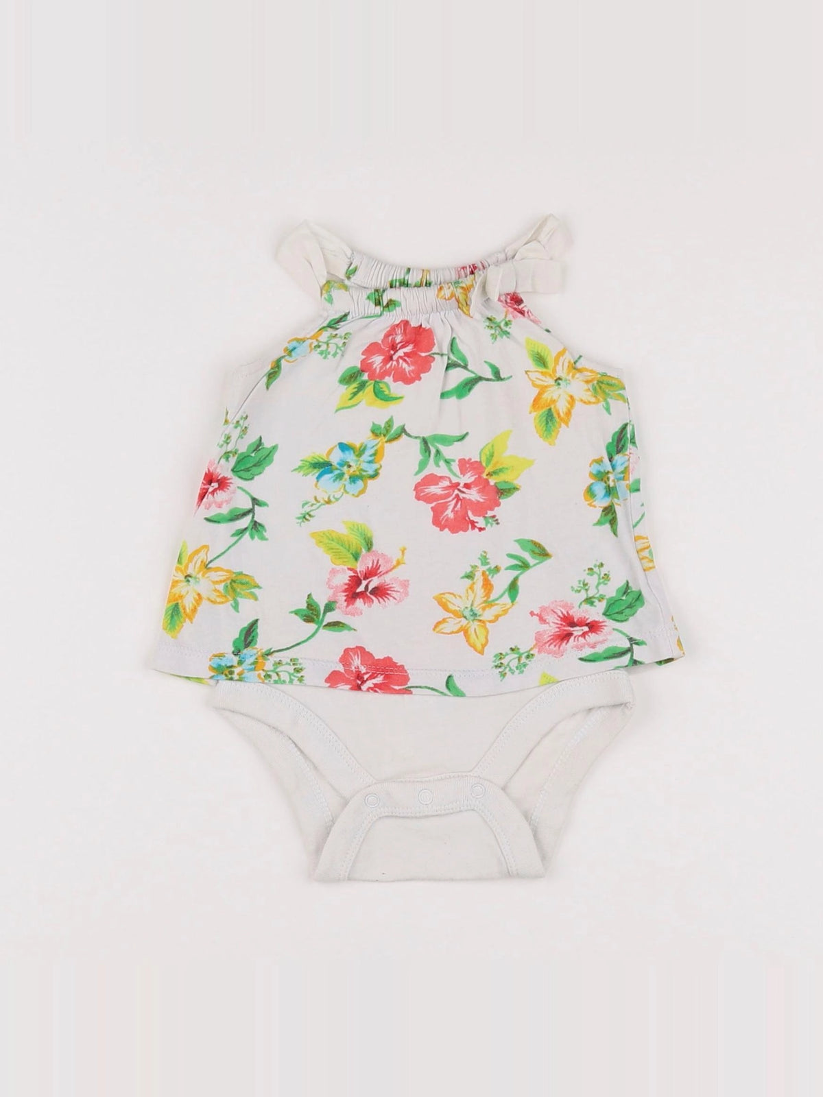 GAP - body tee-shirt blanc, vert - 0/3 mois