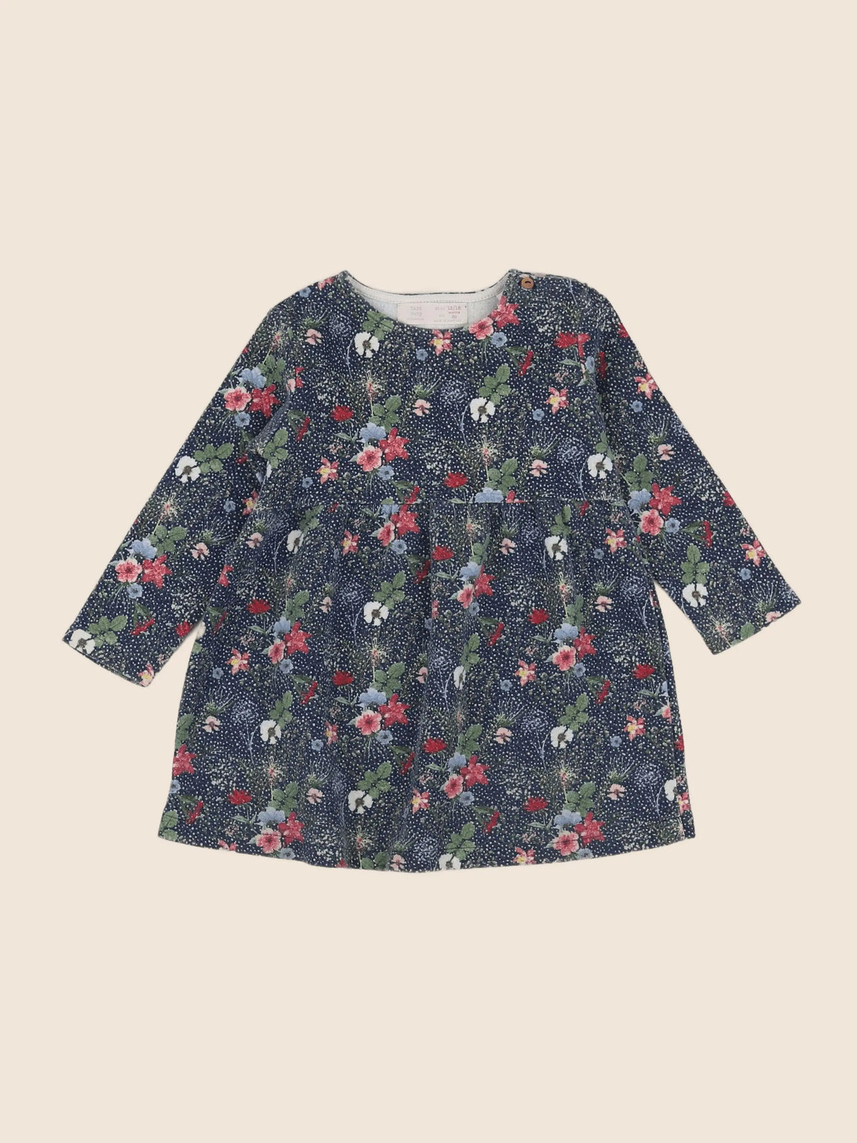 Zara - robe bleu, rose - 12/18 mois
