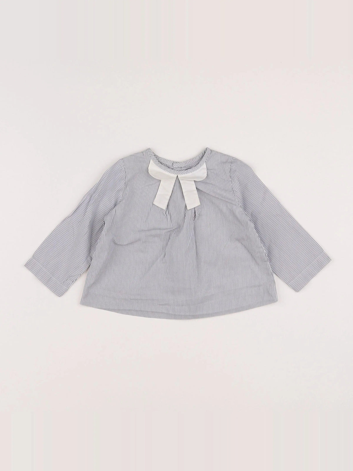 Jacadi - blouse bleu, blanc - 12 mois