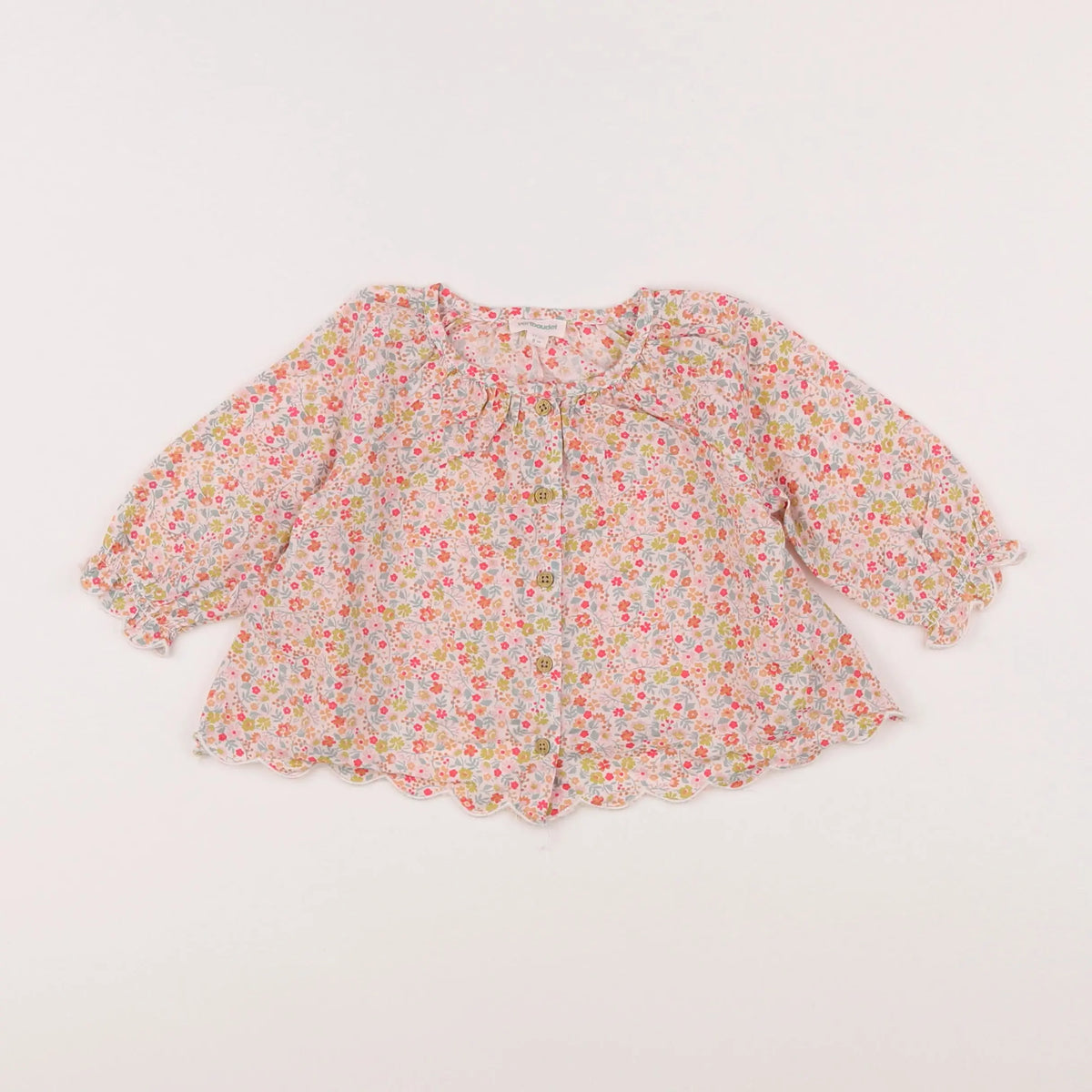 Vertbaudet - blouse multicolore - 6 mois