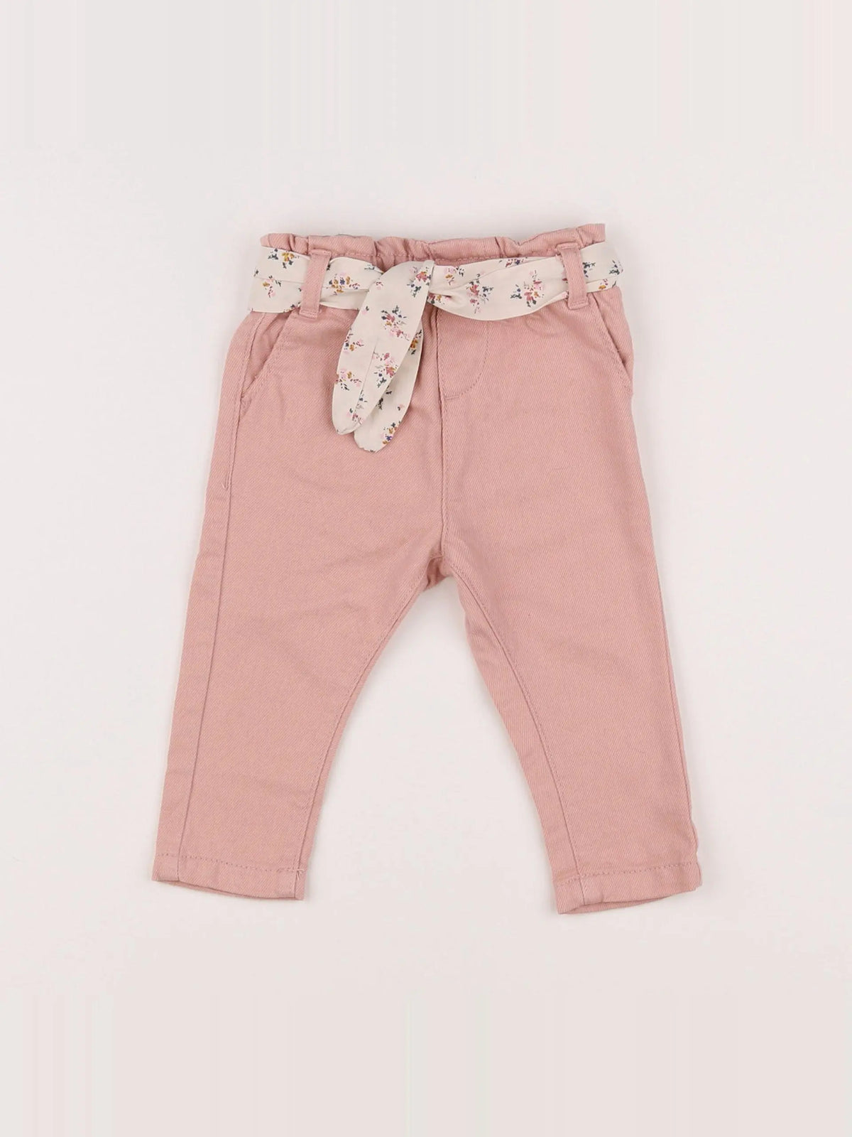 Vertbaudet - jean rose - 6 mois