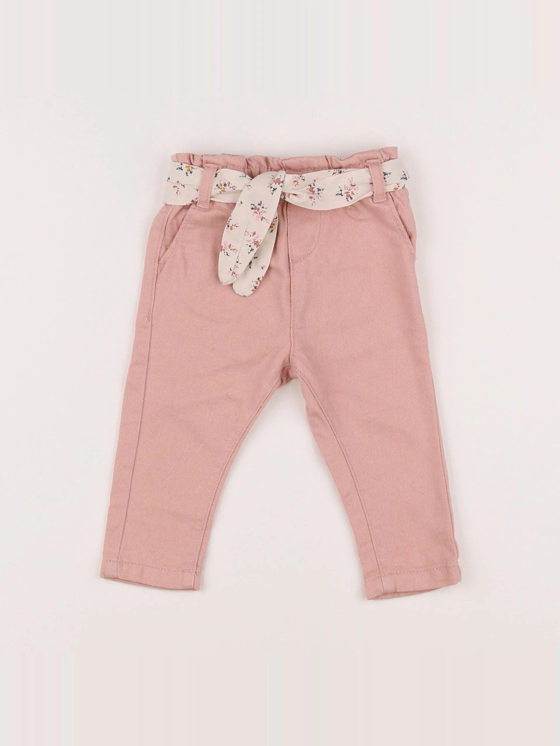 Vertbaudet - jean rose - 6 mois