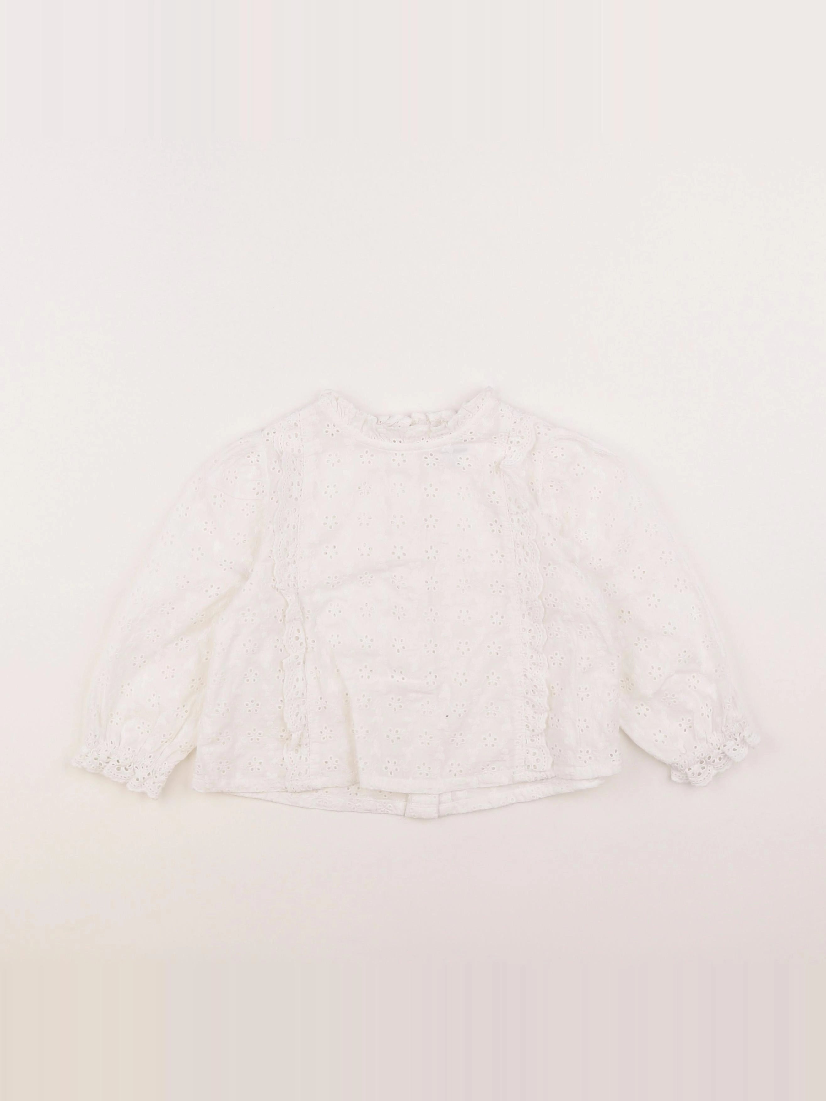 Vertbaudet - blouse blanc - 2 ans