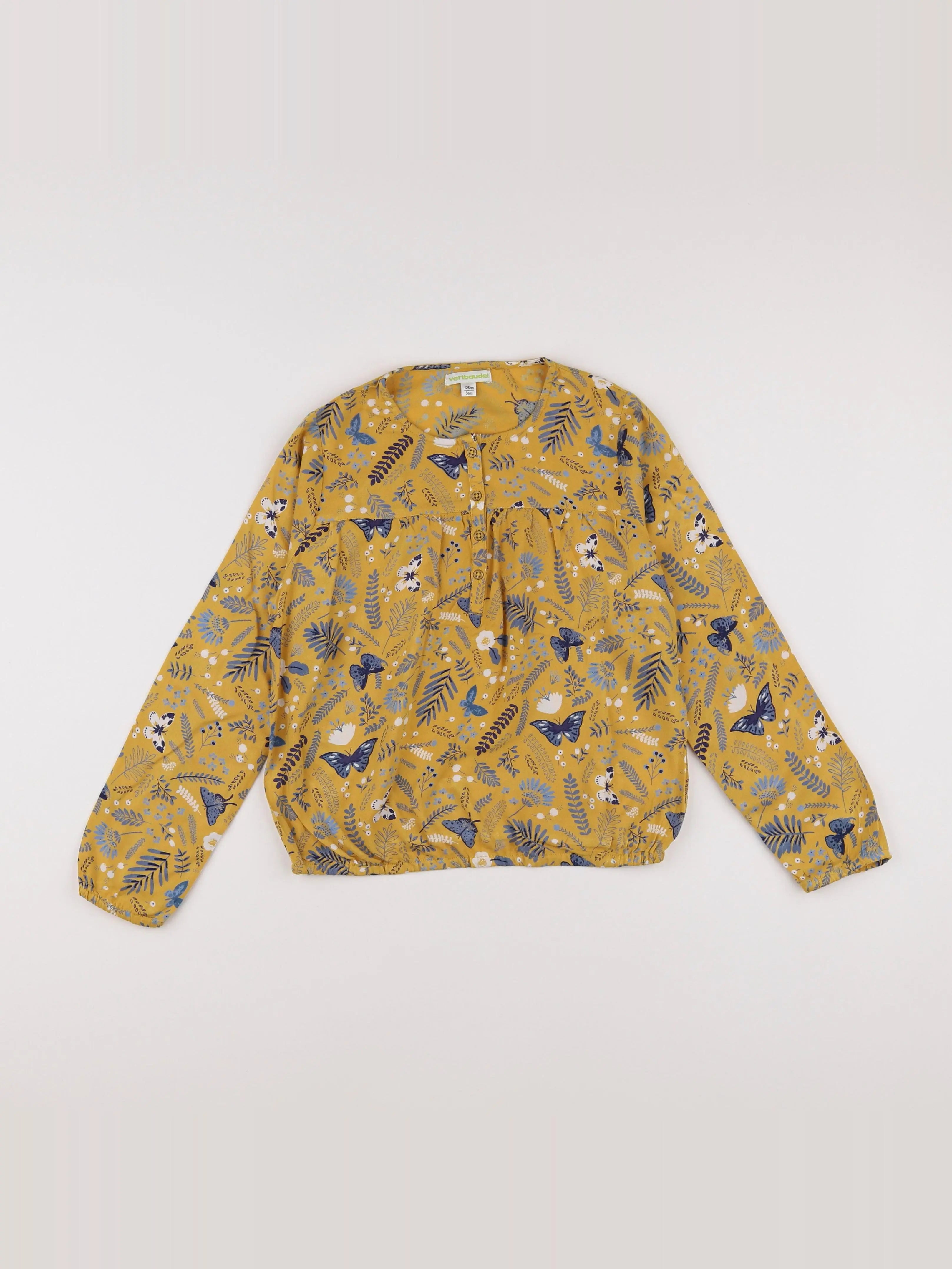 Vertbaudet - blouse jaune - 8 ans