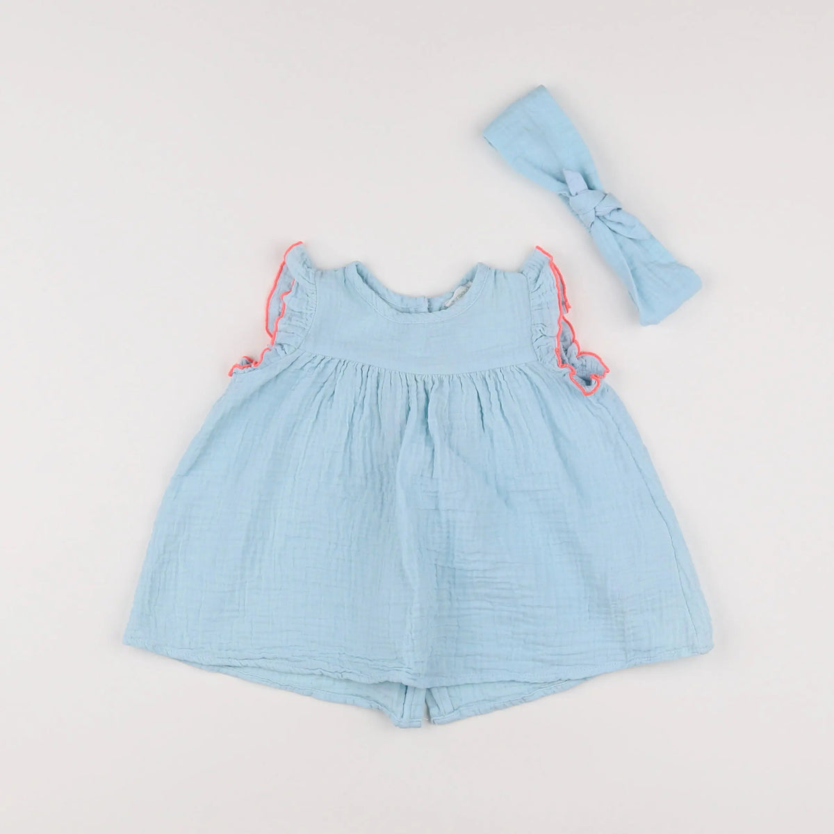 Vertbaudet - blouse bleu - 3 mois