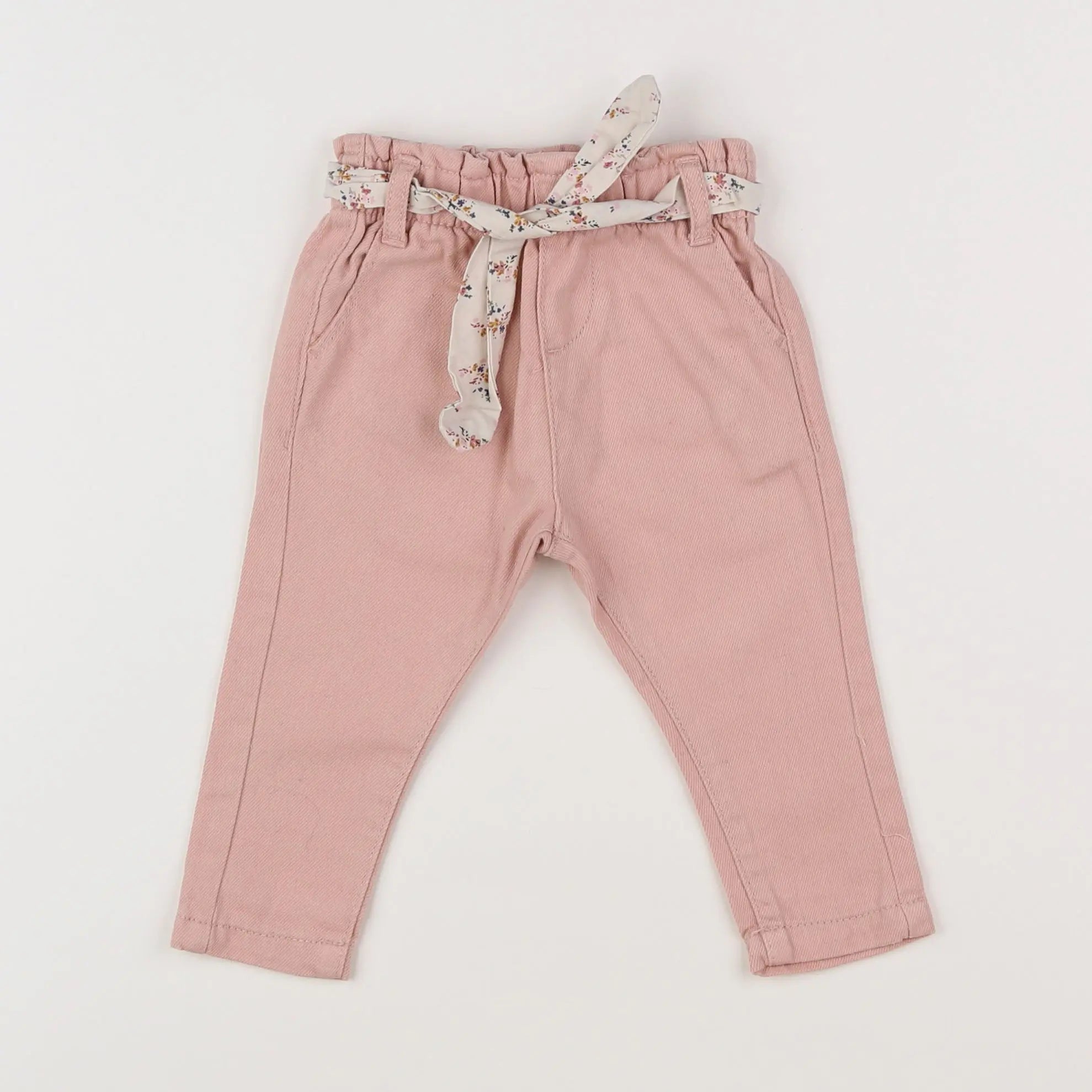 Vertbaudet - jean rose - 6 mois