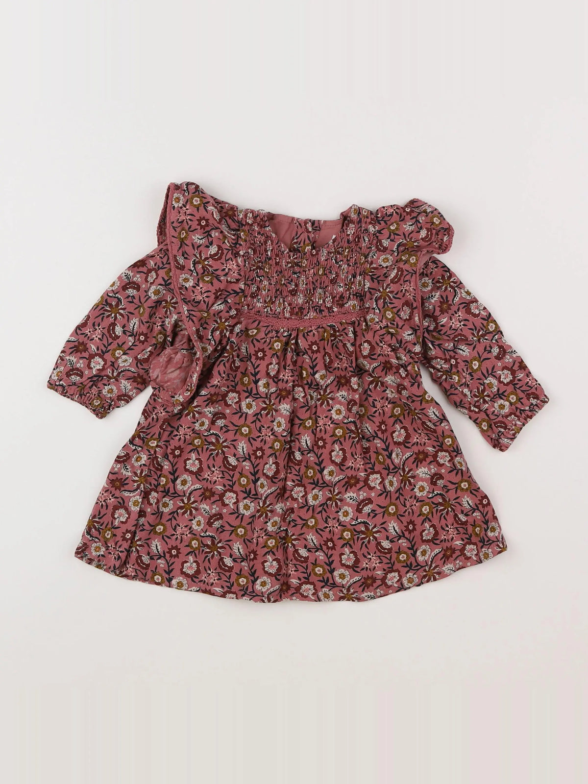 Vertbaudet - robe multicolore - 9 mois