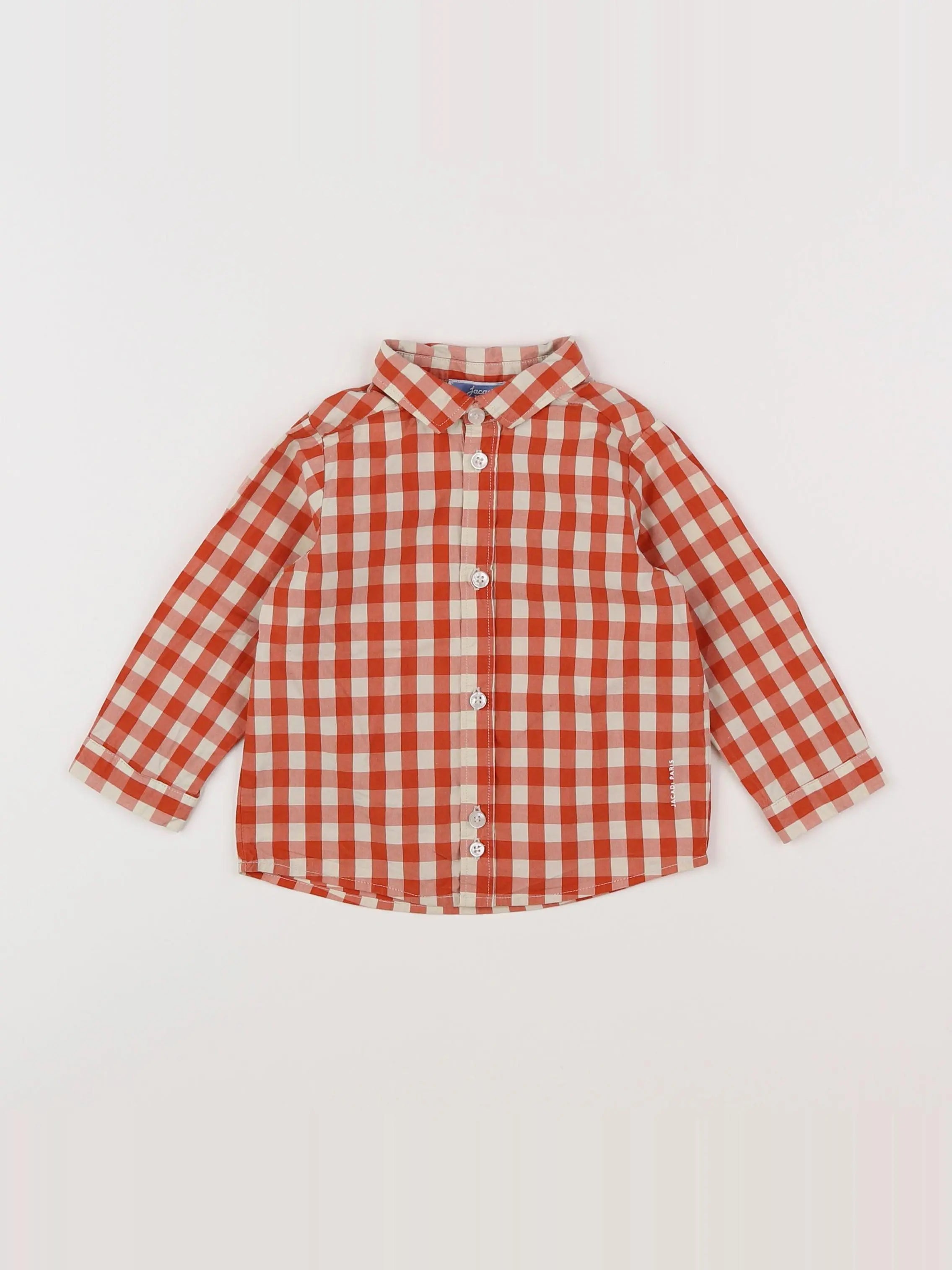 Jacadi - chemise rouge - 12 mois